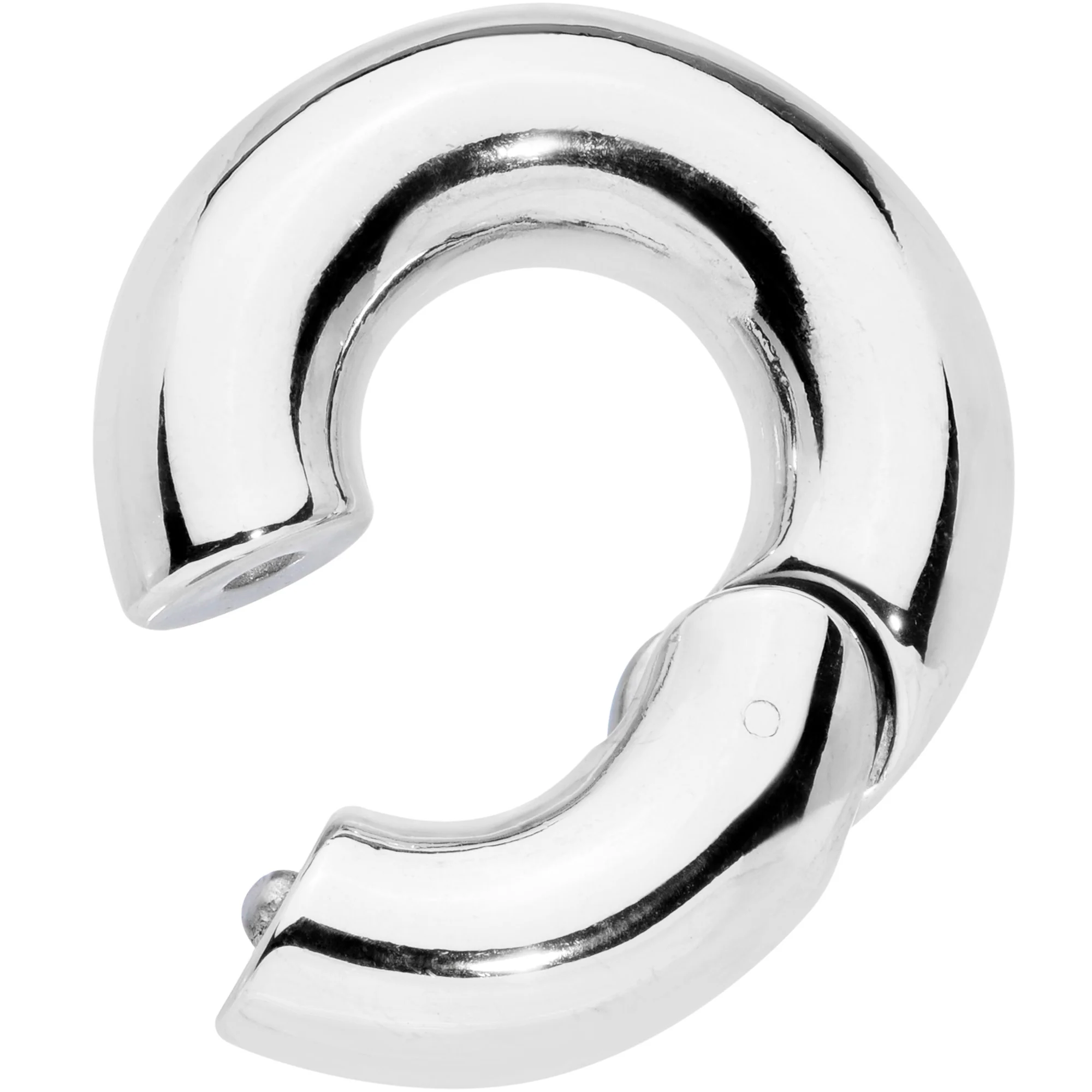 0G 1/2 Stainless Steel Hinged Segment Ring - Image 2