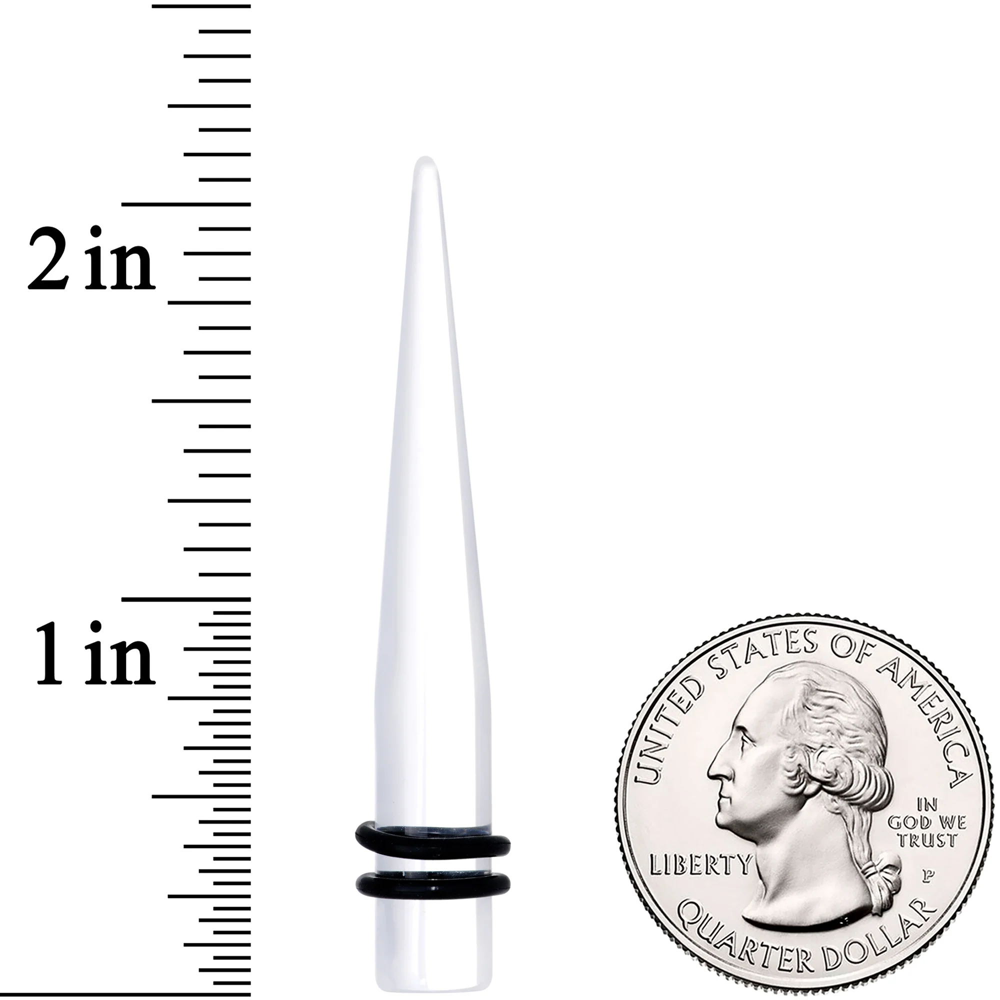 0G Clear Acrylic Straight Taper Set - Image 3