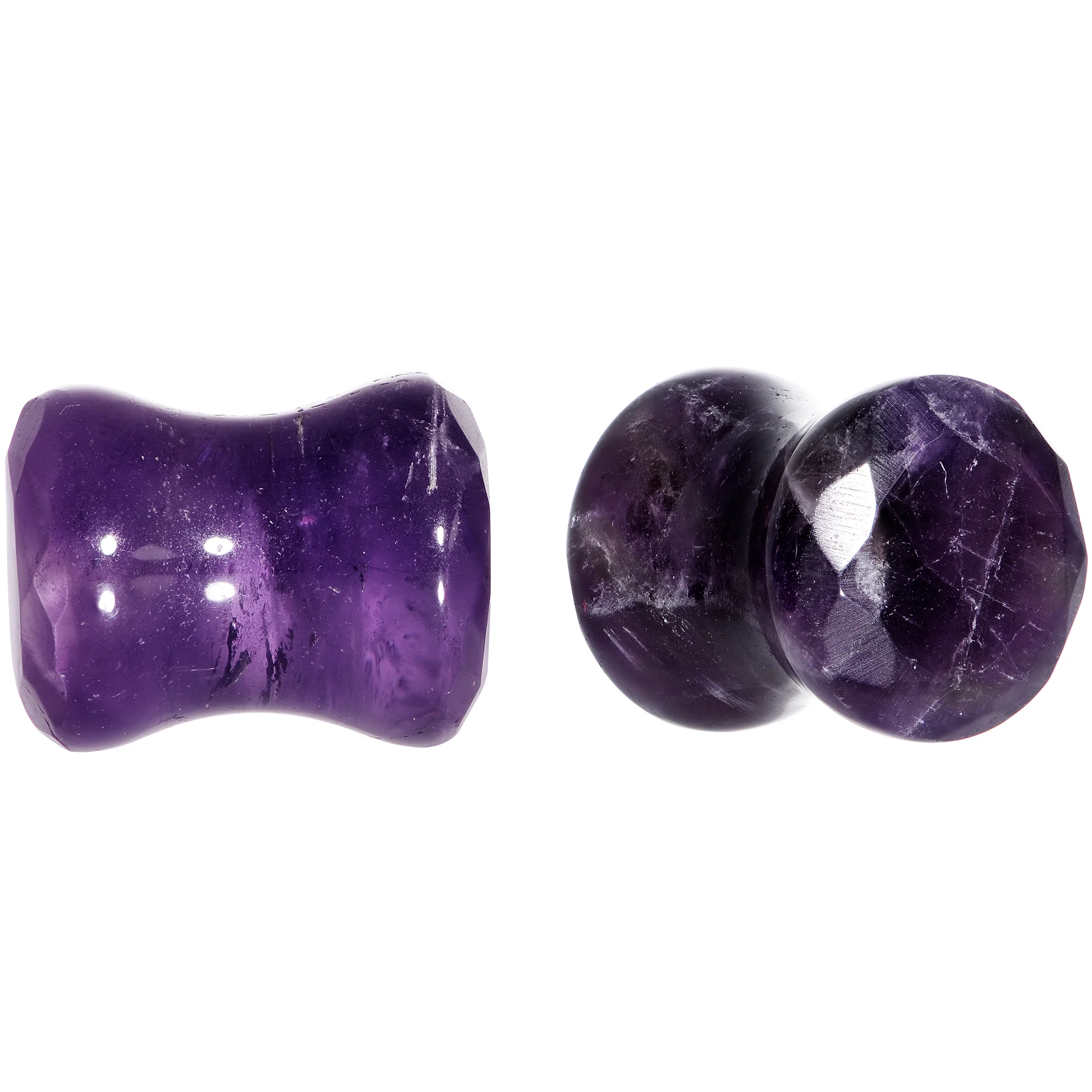 0G Purple Amethyst Saddle Plug Set - Image 6