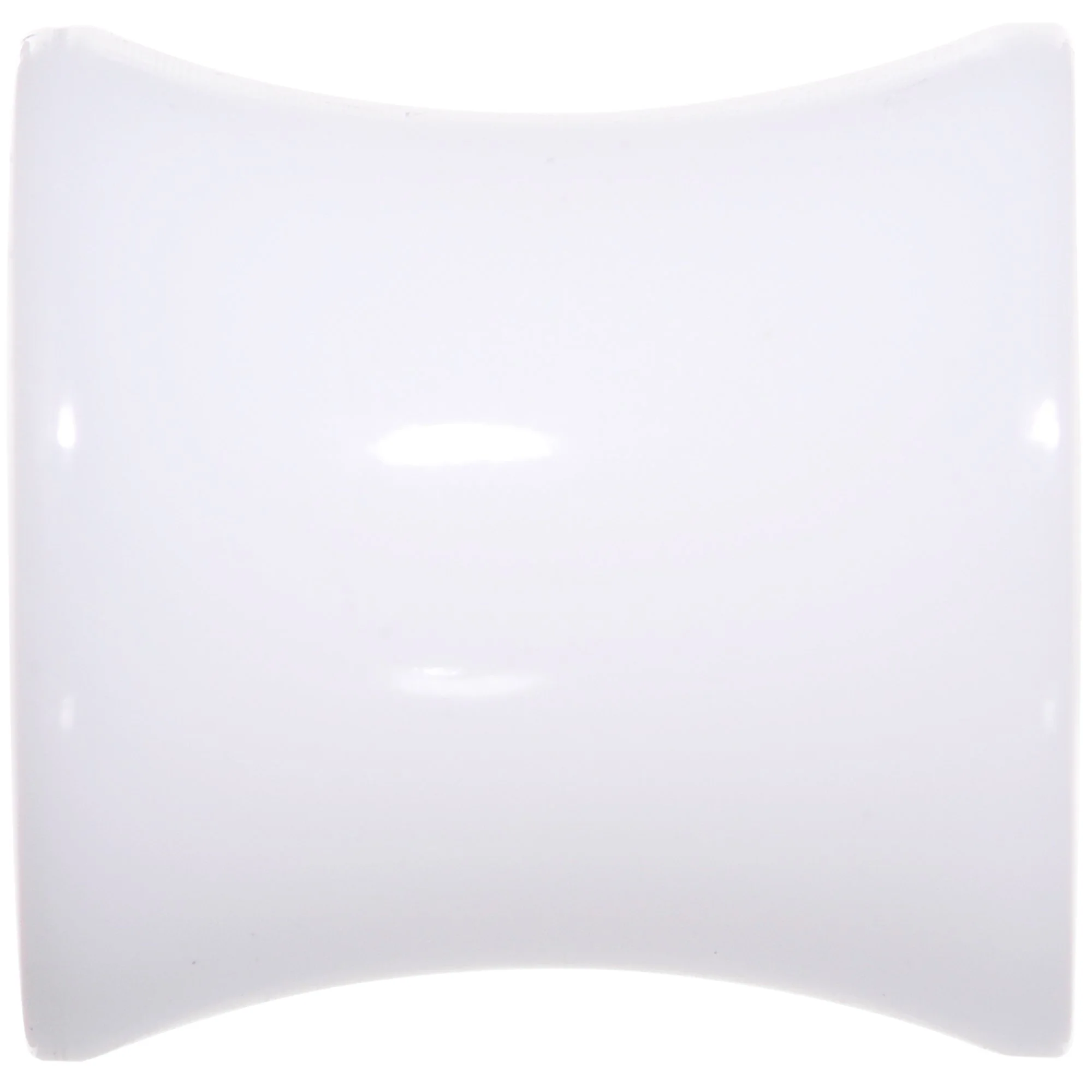 0G White UV Reactive Acrylic Saddle Plug Set - Image 3