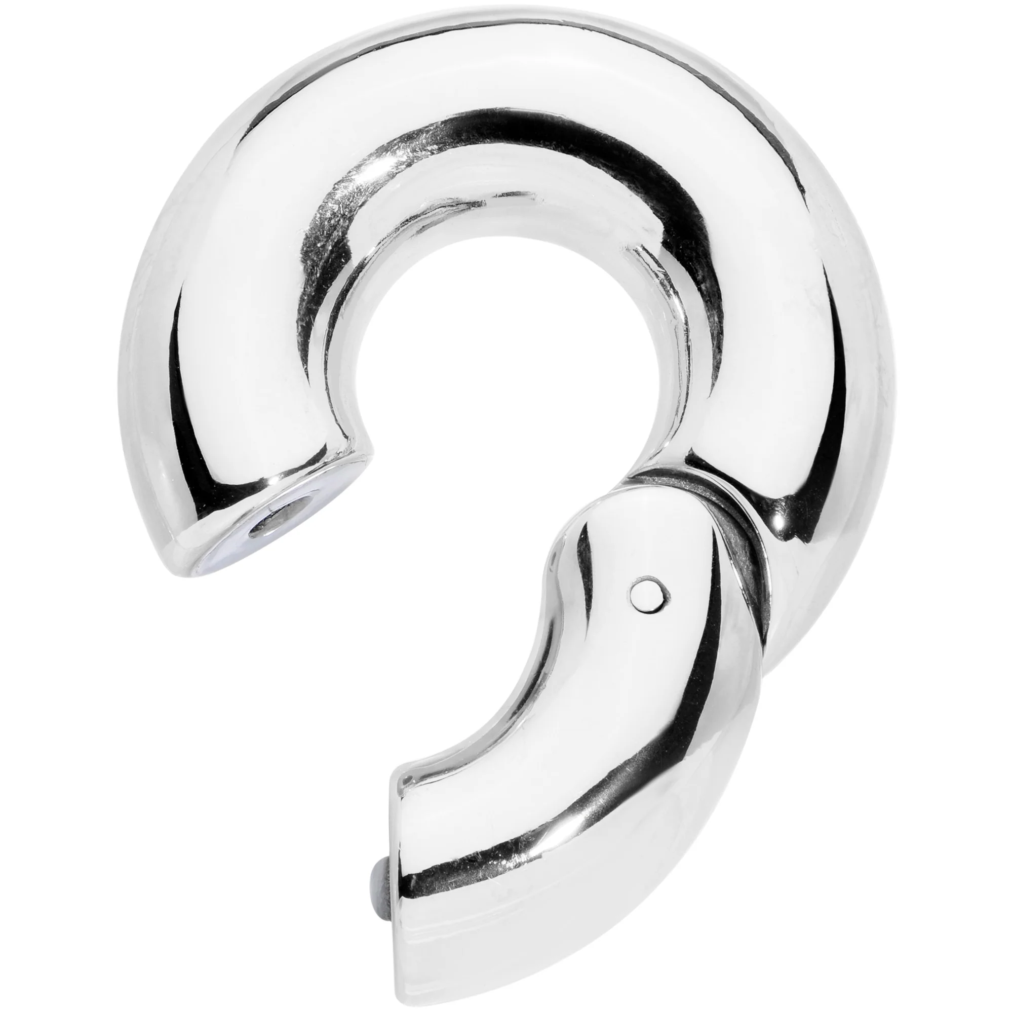 00G 1/2 Stainless Steel Hinged Segment Ring - Image 2
