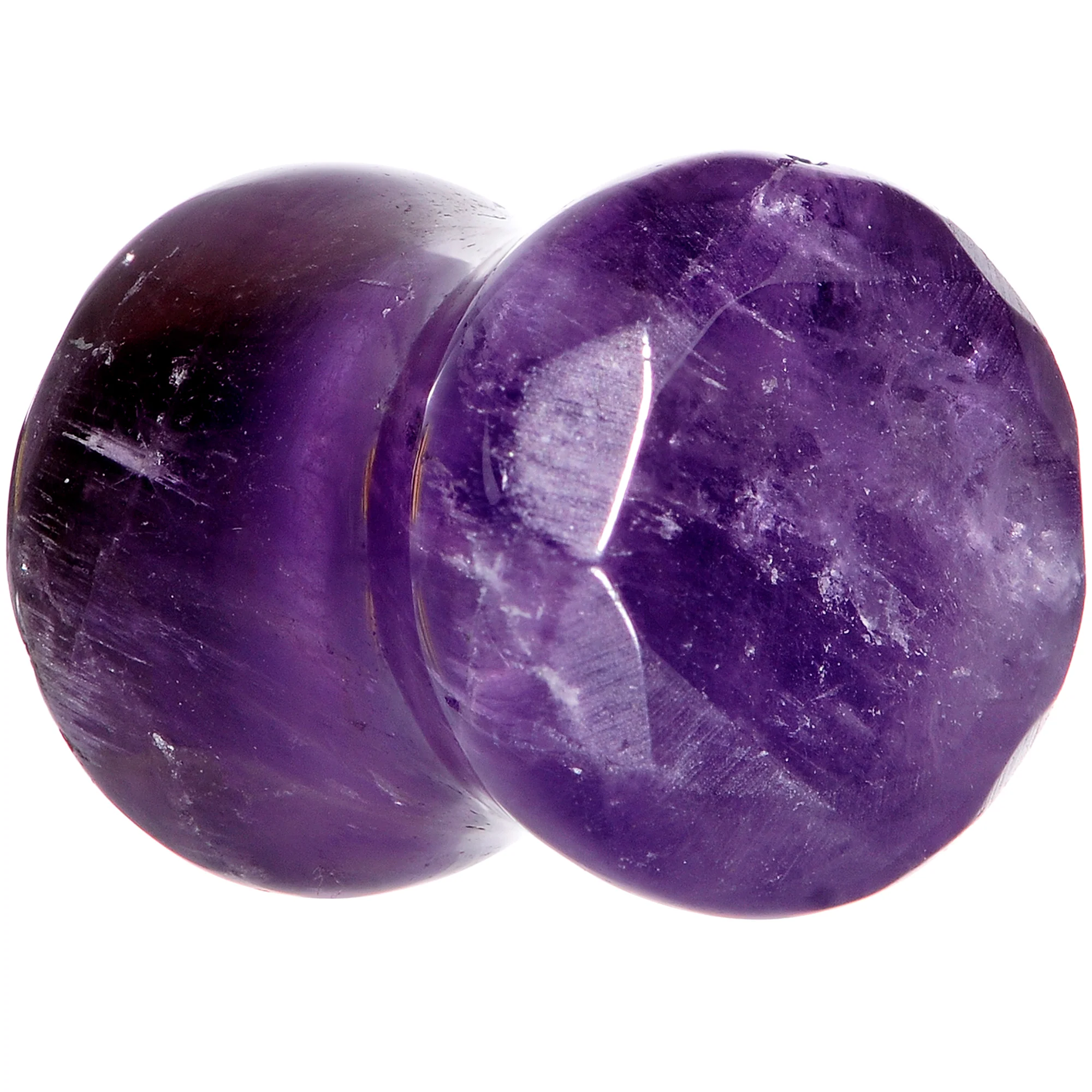 00G Purple Amethyst Saddle Plug Set - Image 3
