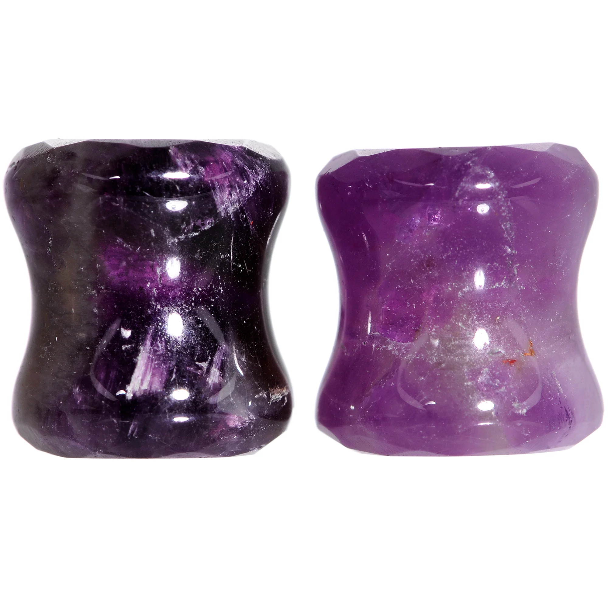 00G Purple Amethyst Saddle Plug Set - Image 5