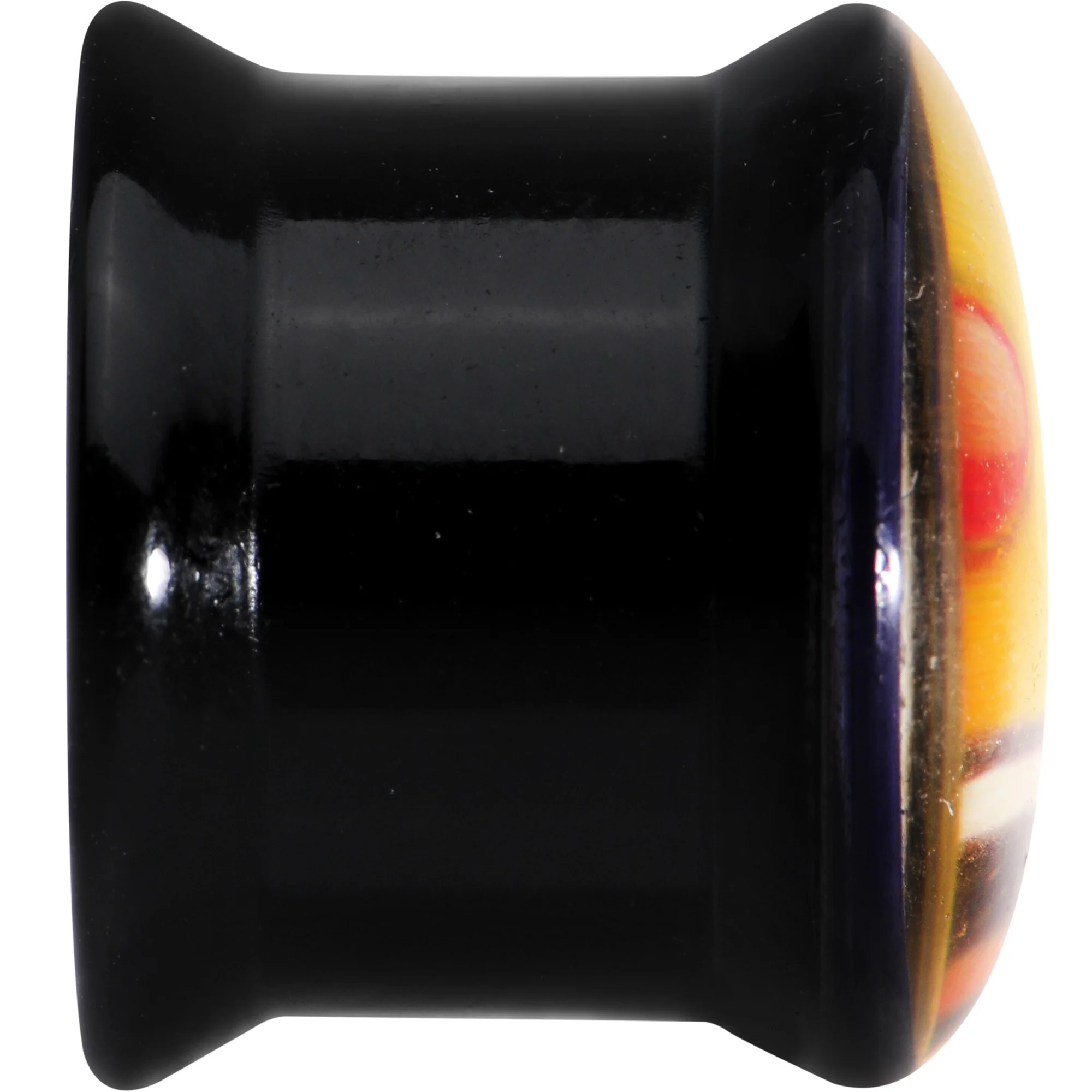 1/2 Licensed Heart Eyes emoji Acrylic Double Flare Plug Set - Image 4