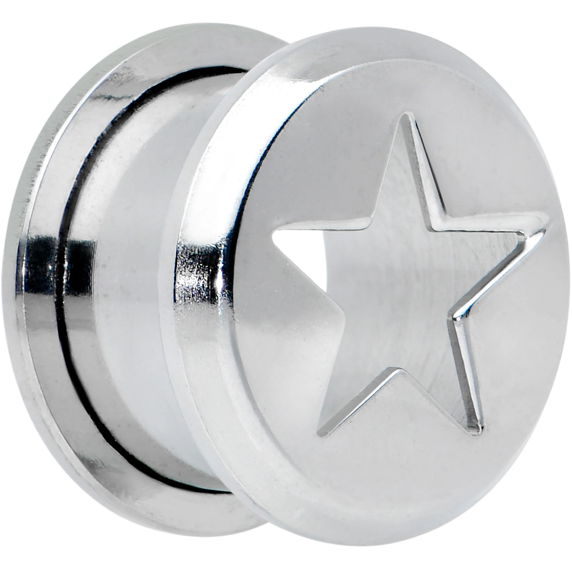 1/2 Star Tunnel Screw Fit Plug Set - Image 2