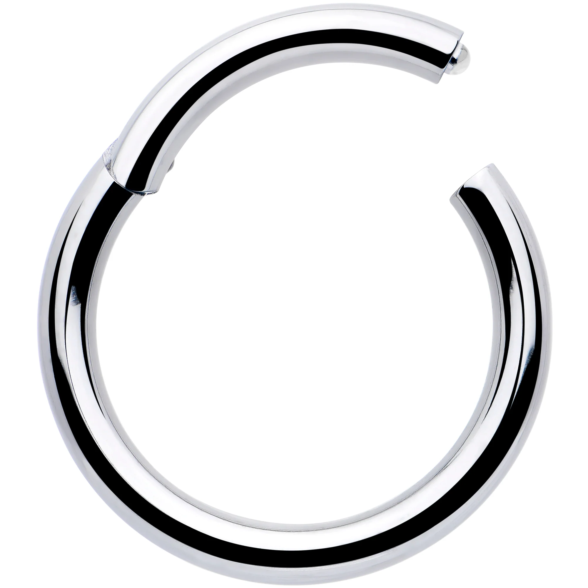 10G 5/8 316L Surgical Steel Precision Hinged Segment Hoop - Image 2