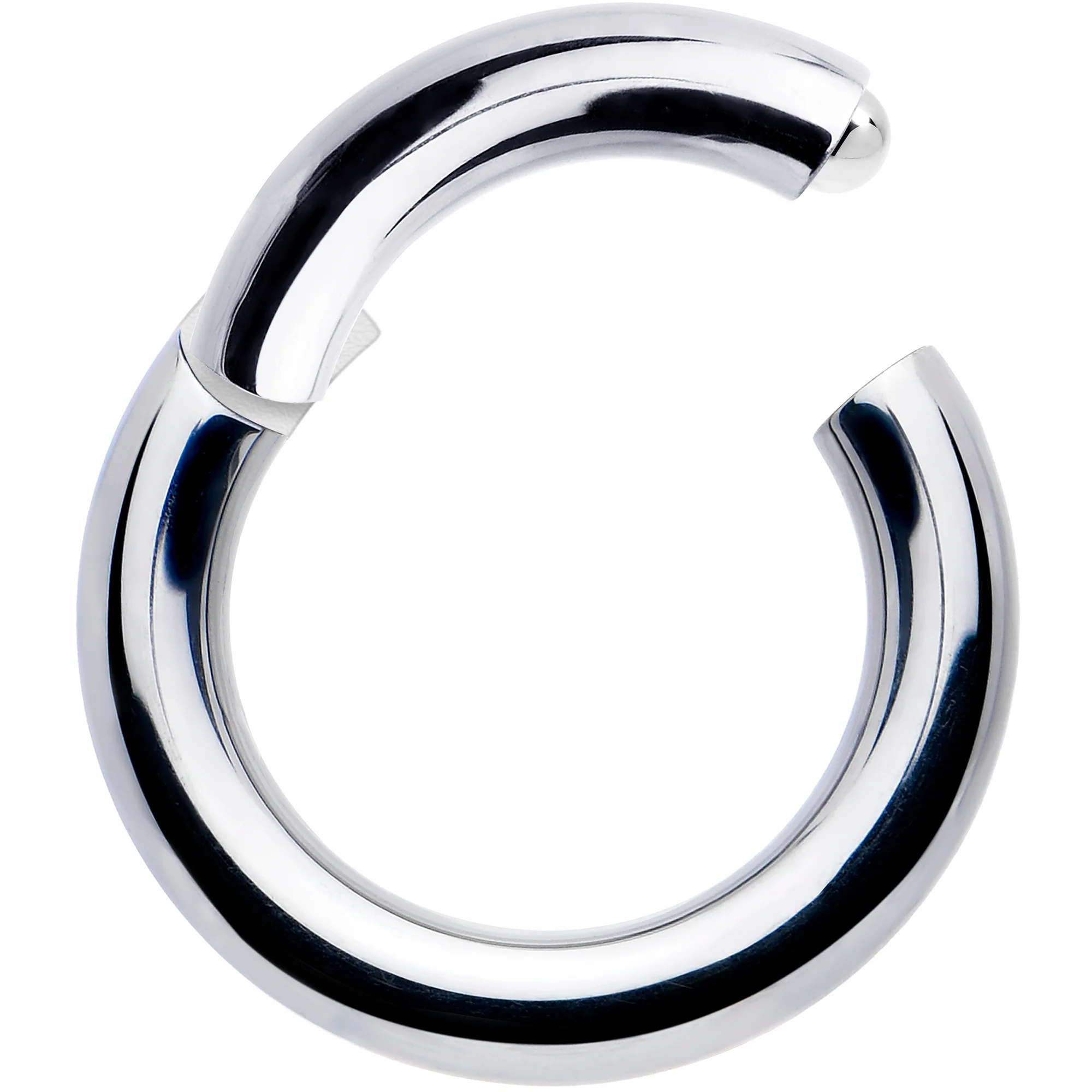 12G 5/16 316L Surgical Steel Precision Hinged Segment Hoop - Image 2