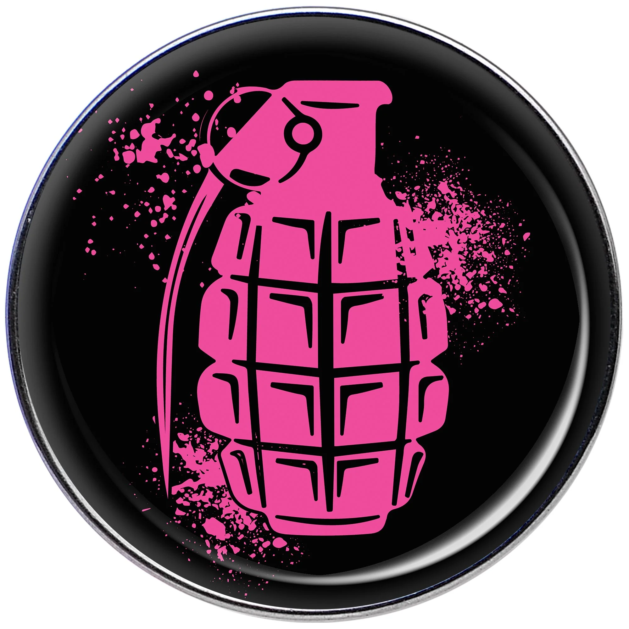 16G 1/4 Pink Grenade Tragus Cartilage Earring - Image 2