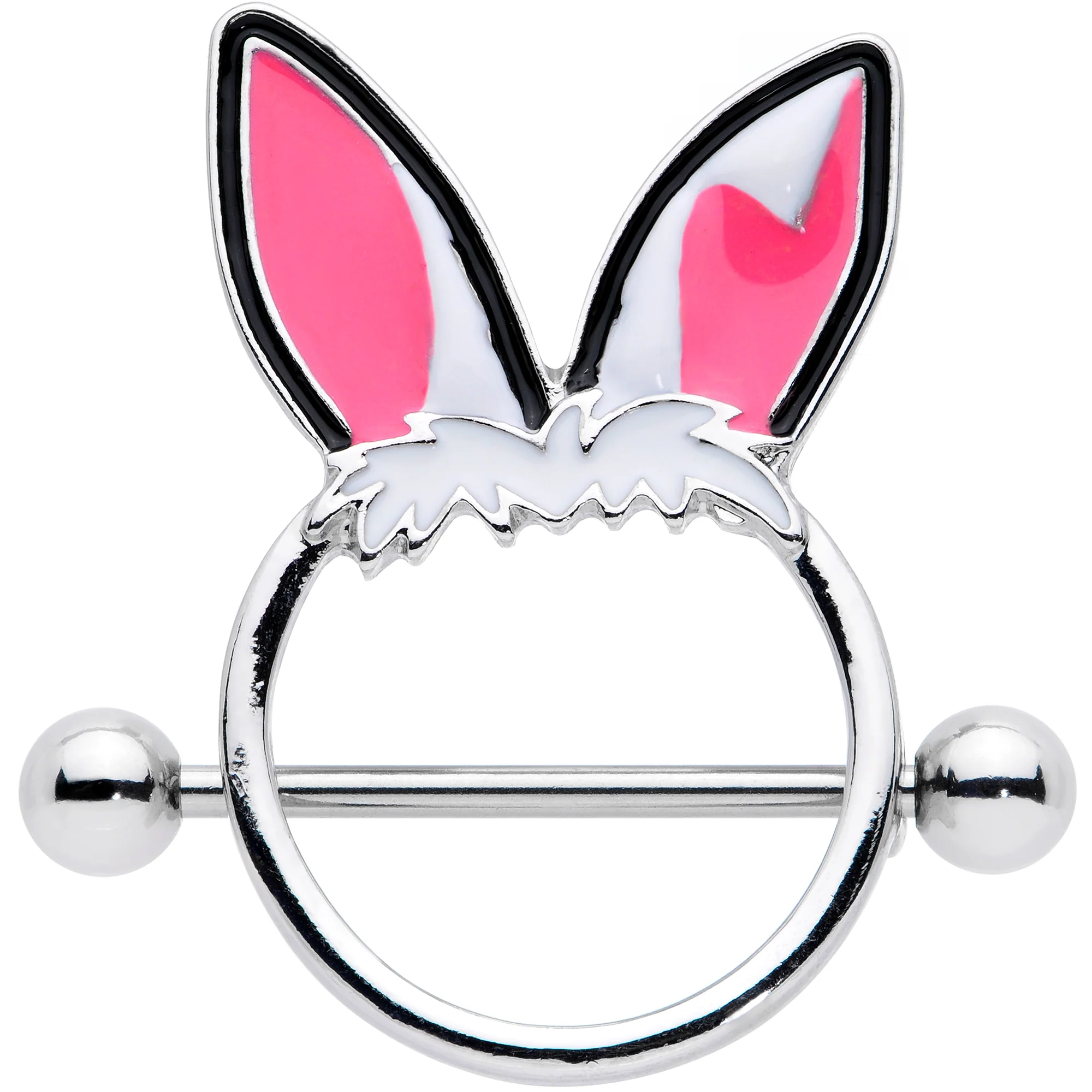 14G 11/16 Easter Bunny Ears Nipple Shield Set - Image 2