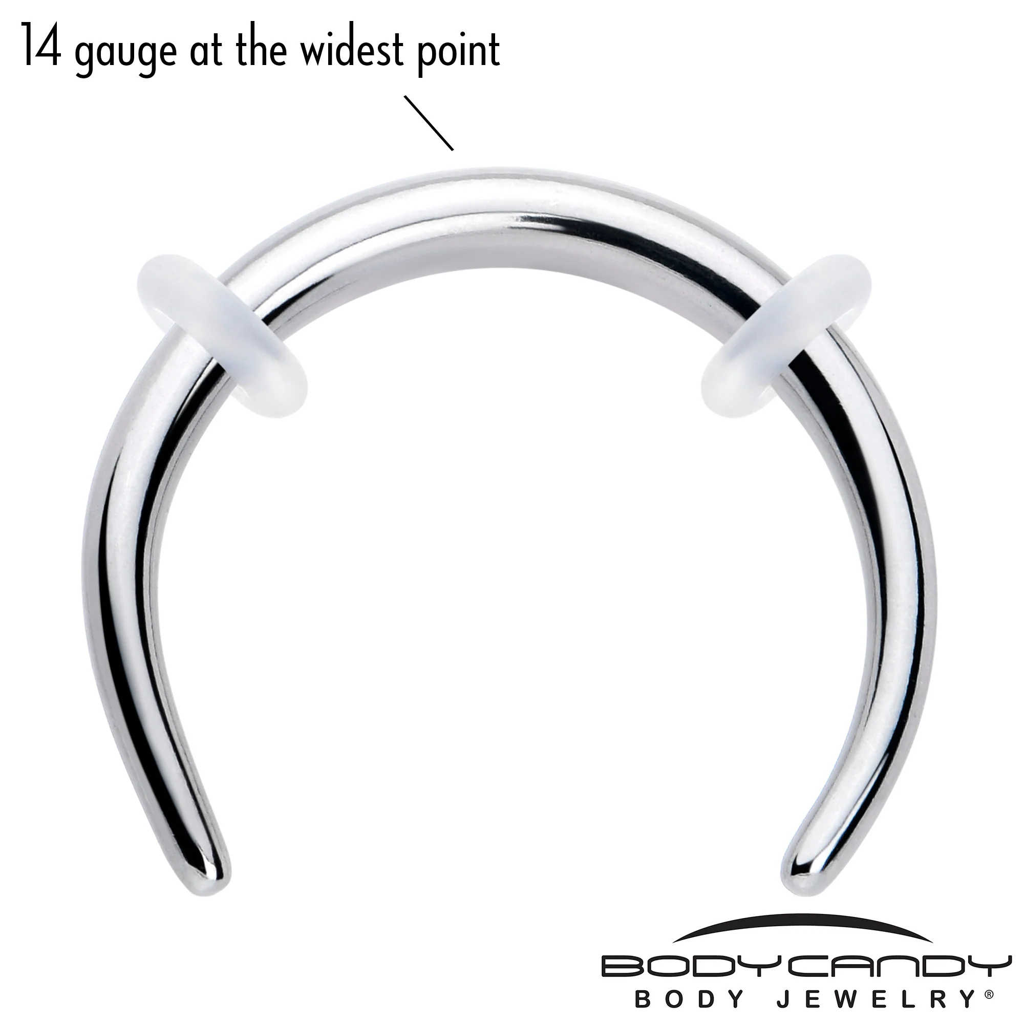 14G 3/8 Pincher Crescent Taper - Image 3