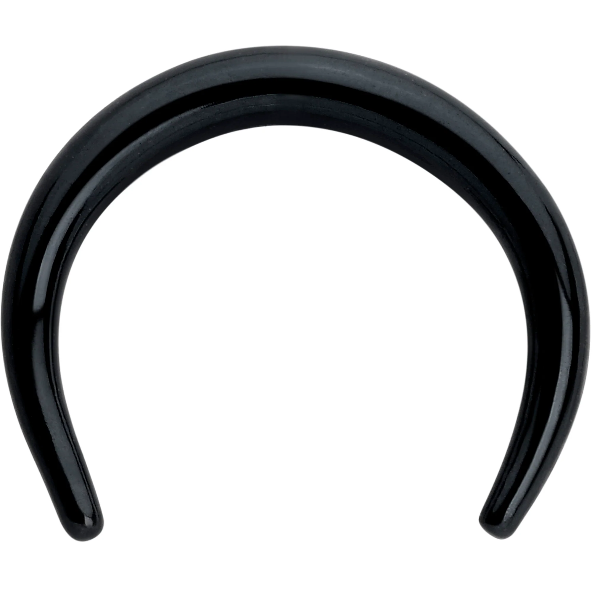 14G 5/16 Black Pincher Crescent Taper - Image 2