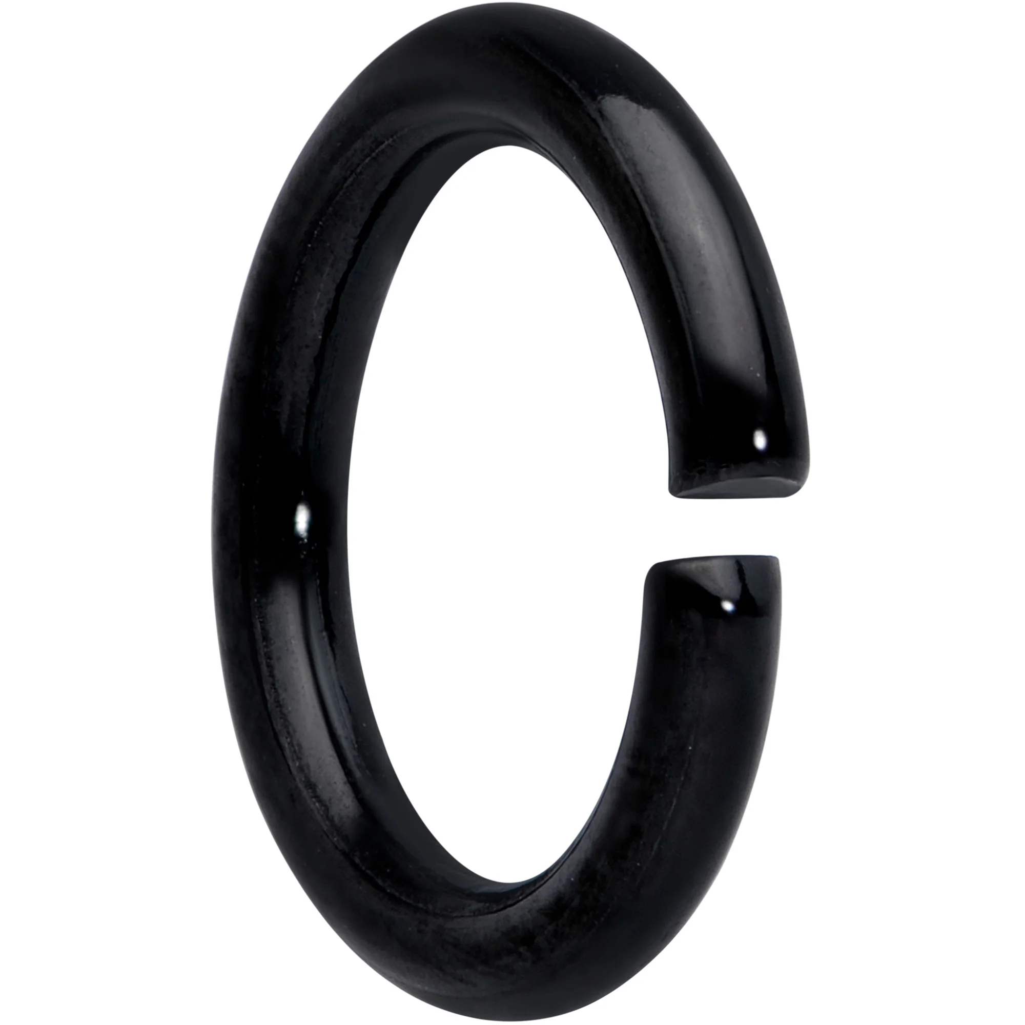 14G 5/16 Black Anodized Seamless Cartilage Ring Set of 12 - Image 2