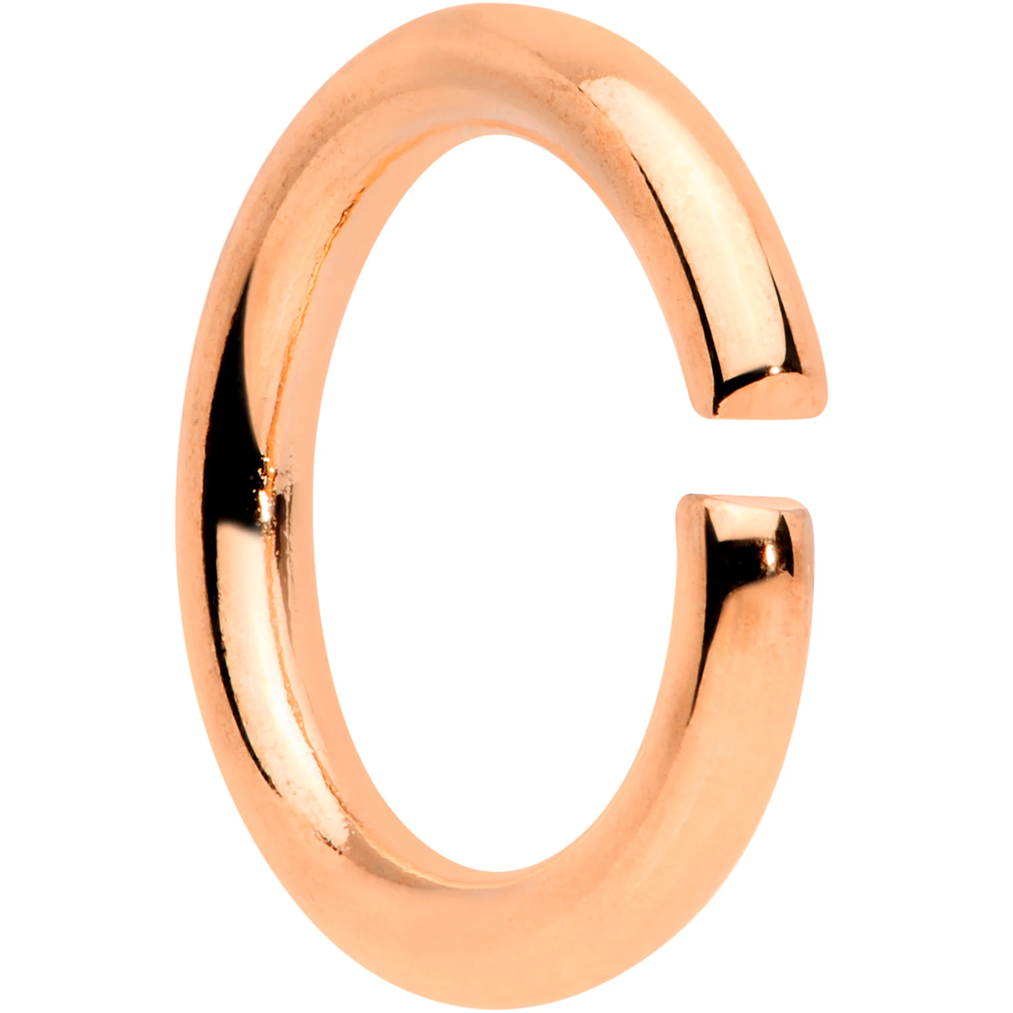 14G 5/16 Rose Gold Tone Anodized Seamless Cartilage Ring Set of 12 - Image 2
