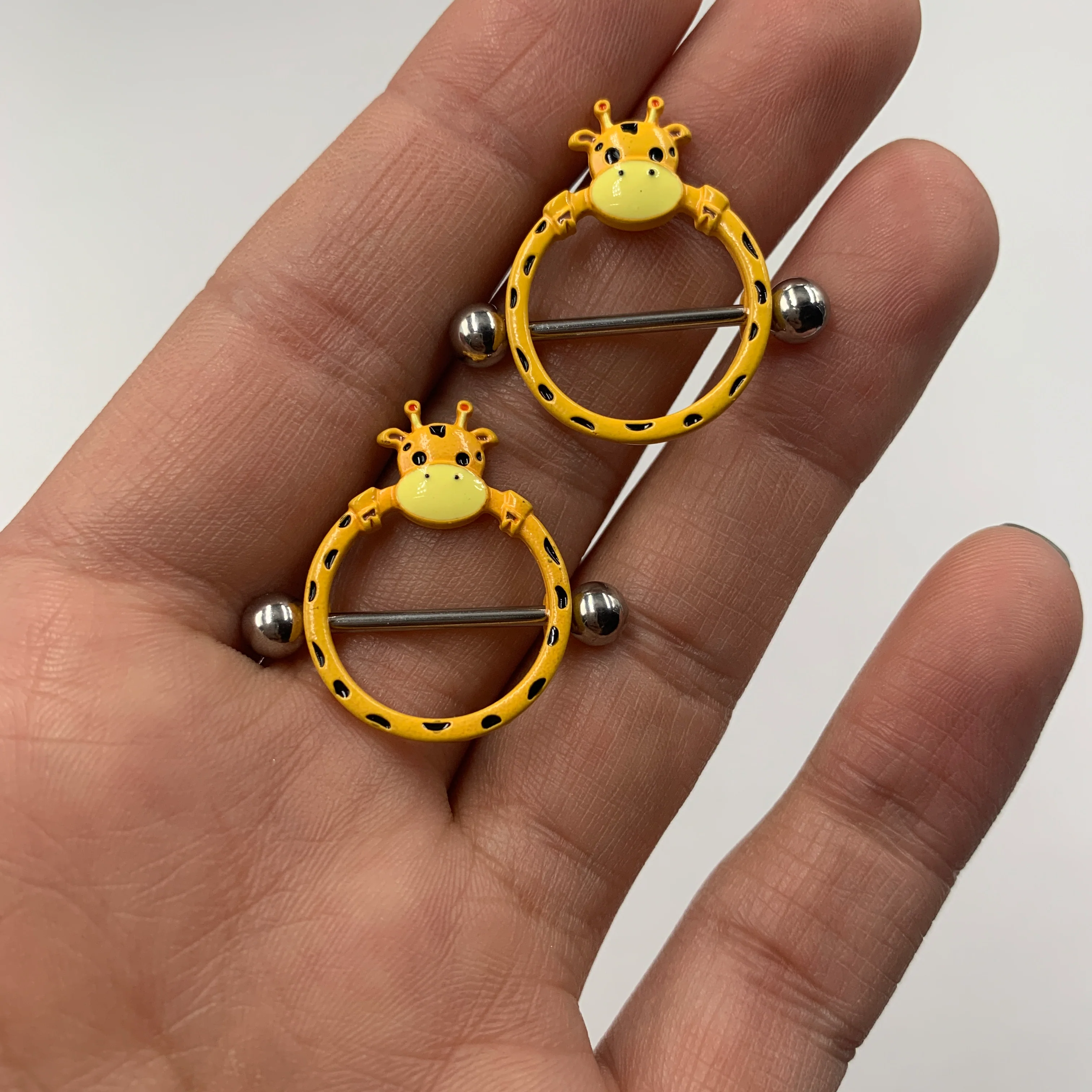 14G 5/8 Gentle Giraffe Nipple Shield Set - Image 2
