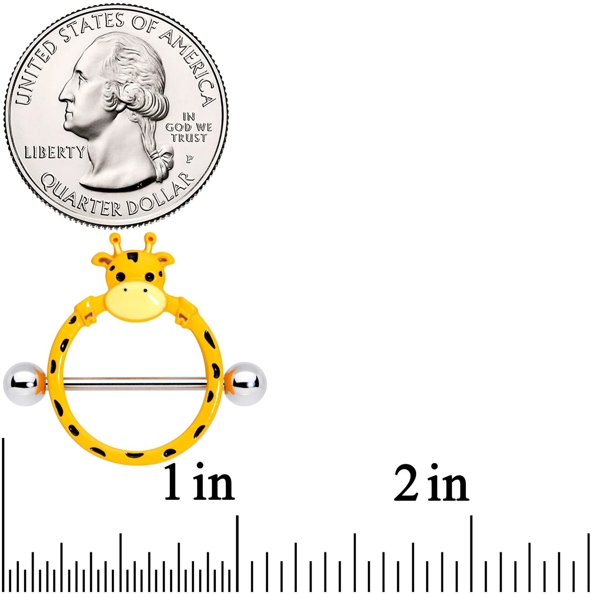 14G 5/8 Gentle Giraffe Nipple Shield Set - Image 3