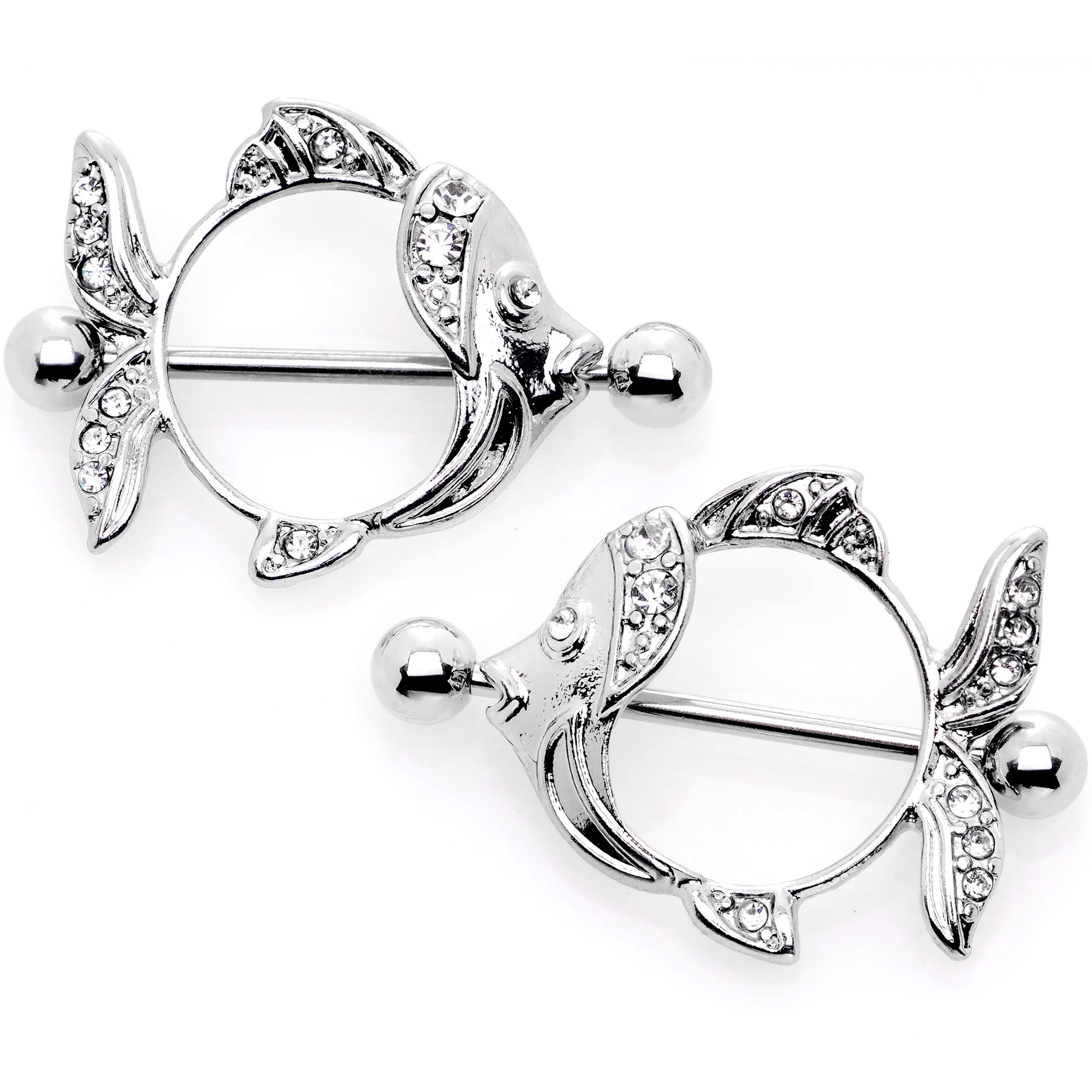 14G 9/16 Angelic Angelfish Nipple Shield Set - Image 2