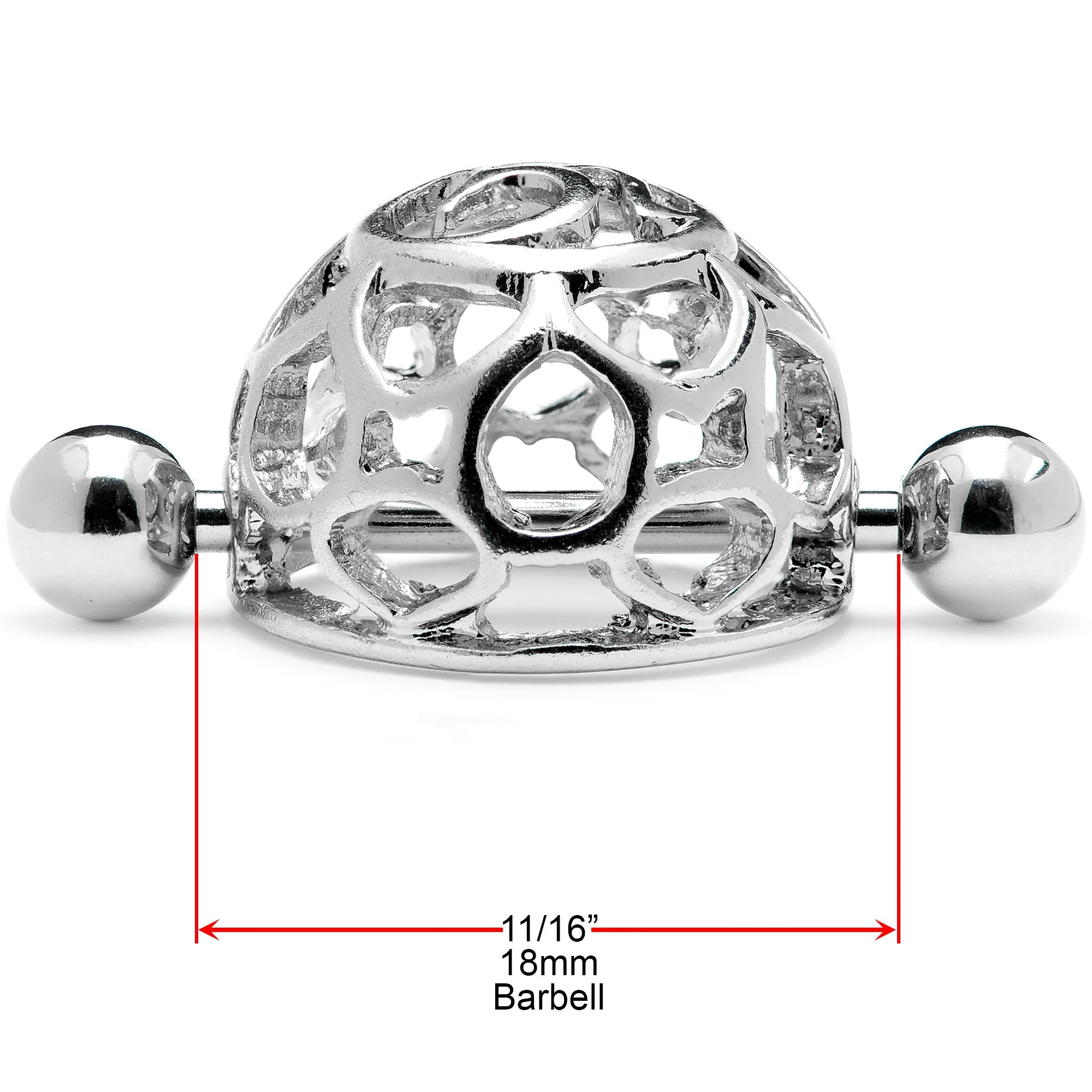 14G 9/16 Framework Dome Geometric Nipple Shield Set - Image 4