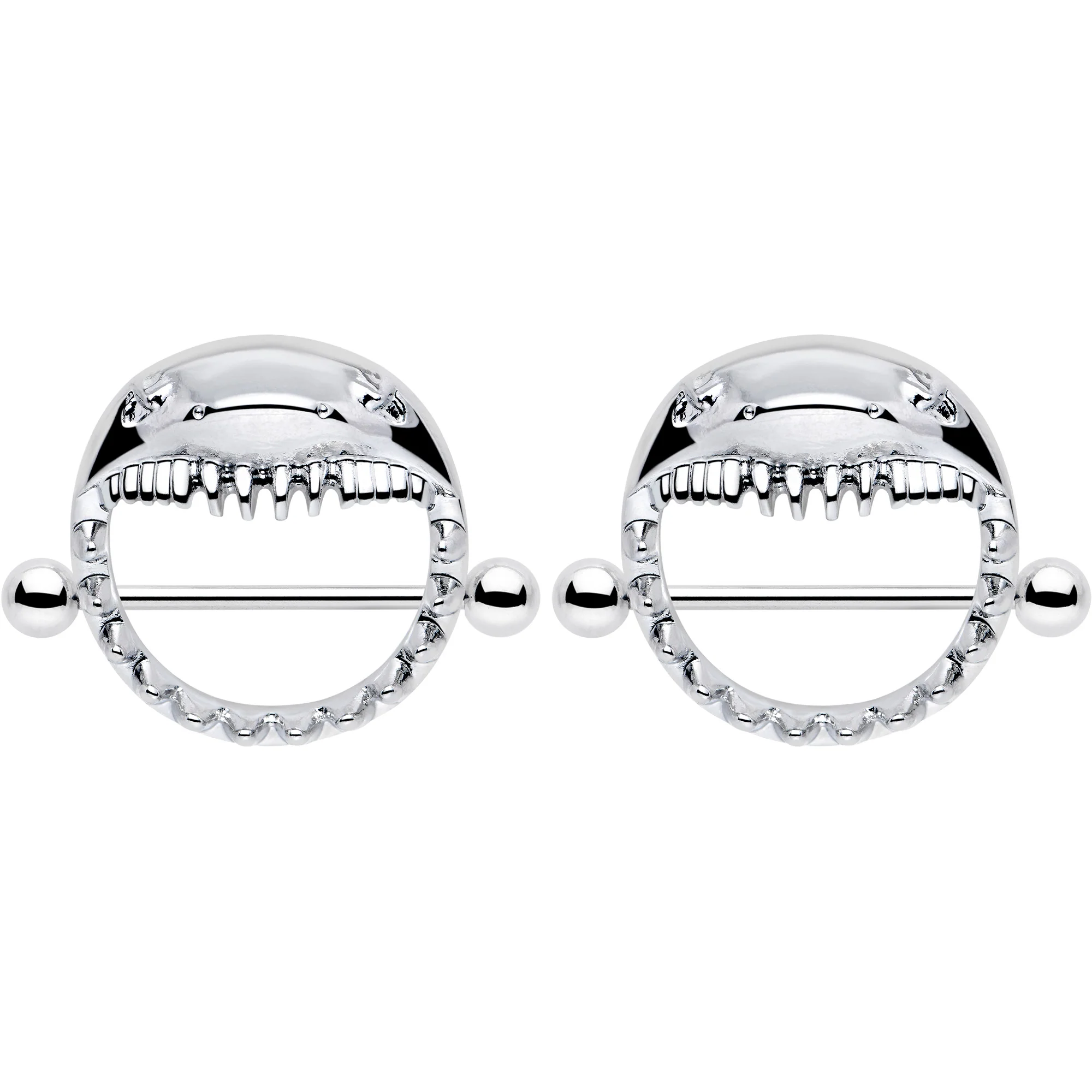14G 9/16 Shark Bite Nipple Shield Set - Image 4