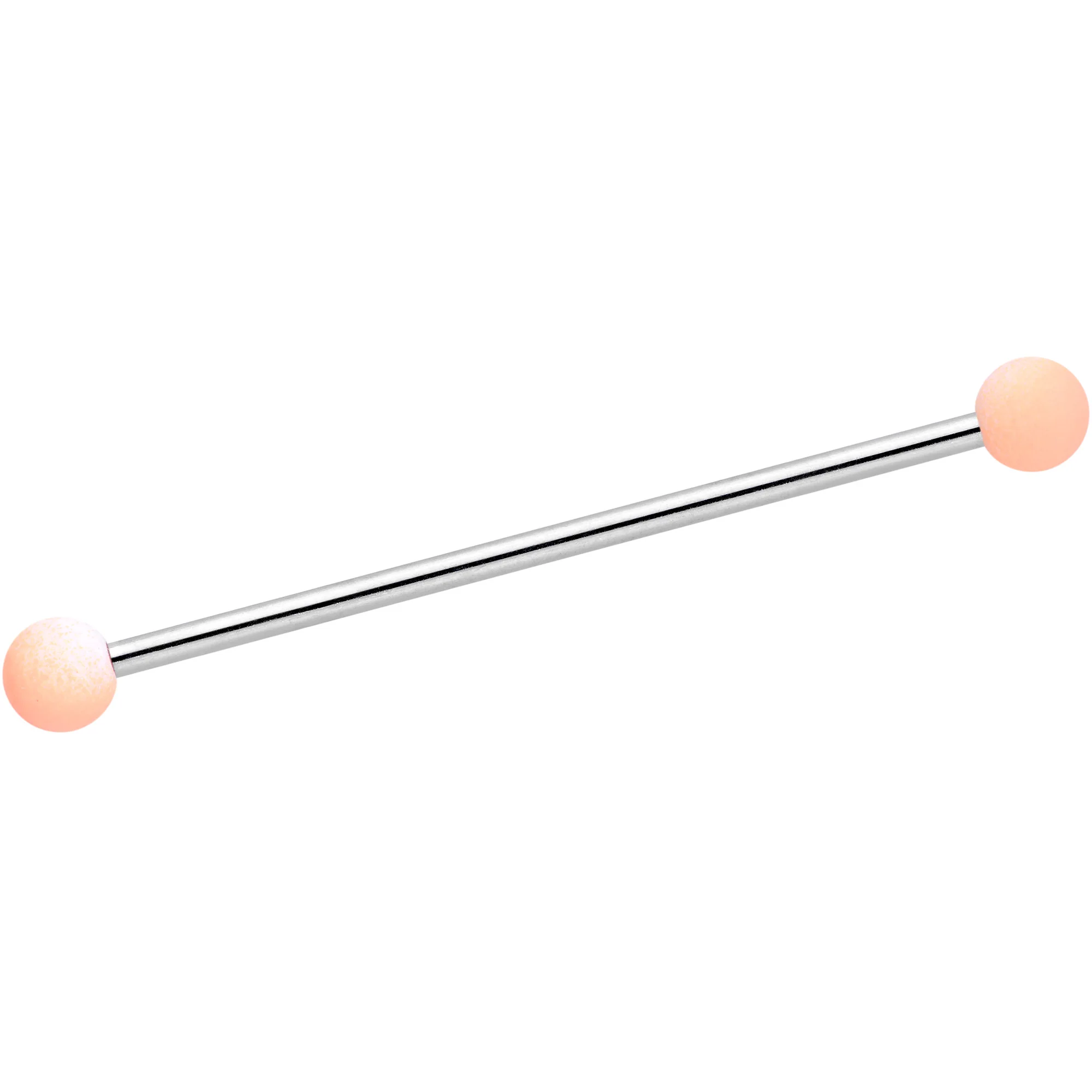 14G Blue Black Ombre Soft Finish Industrial Barbell 38mm Set of 4 - Image 2