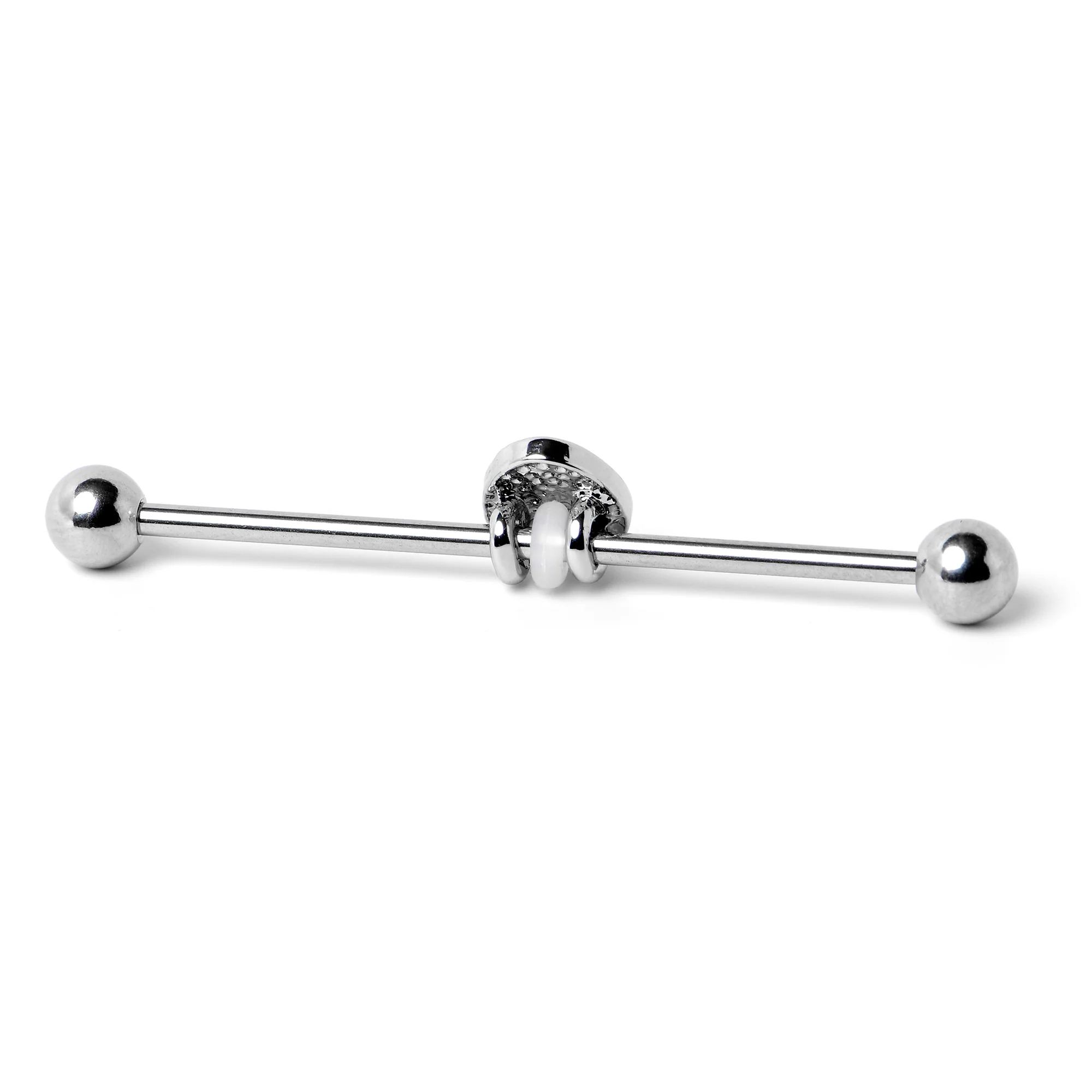 14G Blue Celebration Easter Egg Industrial Barbell 38mm - Image 5