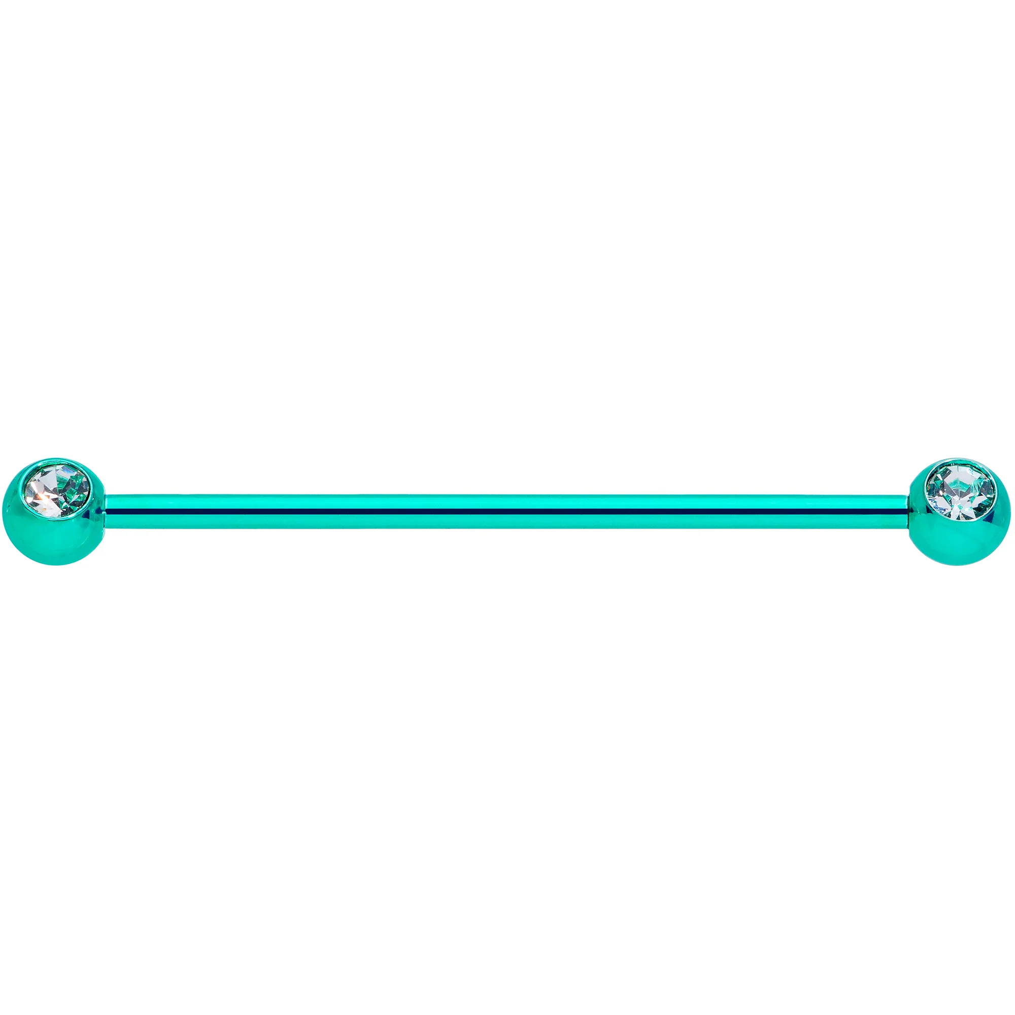 14G Green Beer St Patricks Day Industrial Barbell Set of 2 38mm - Image 4
