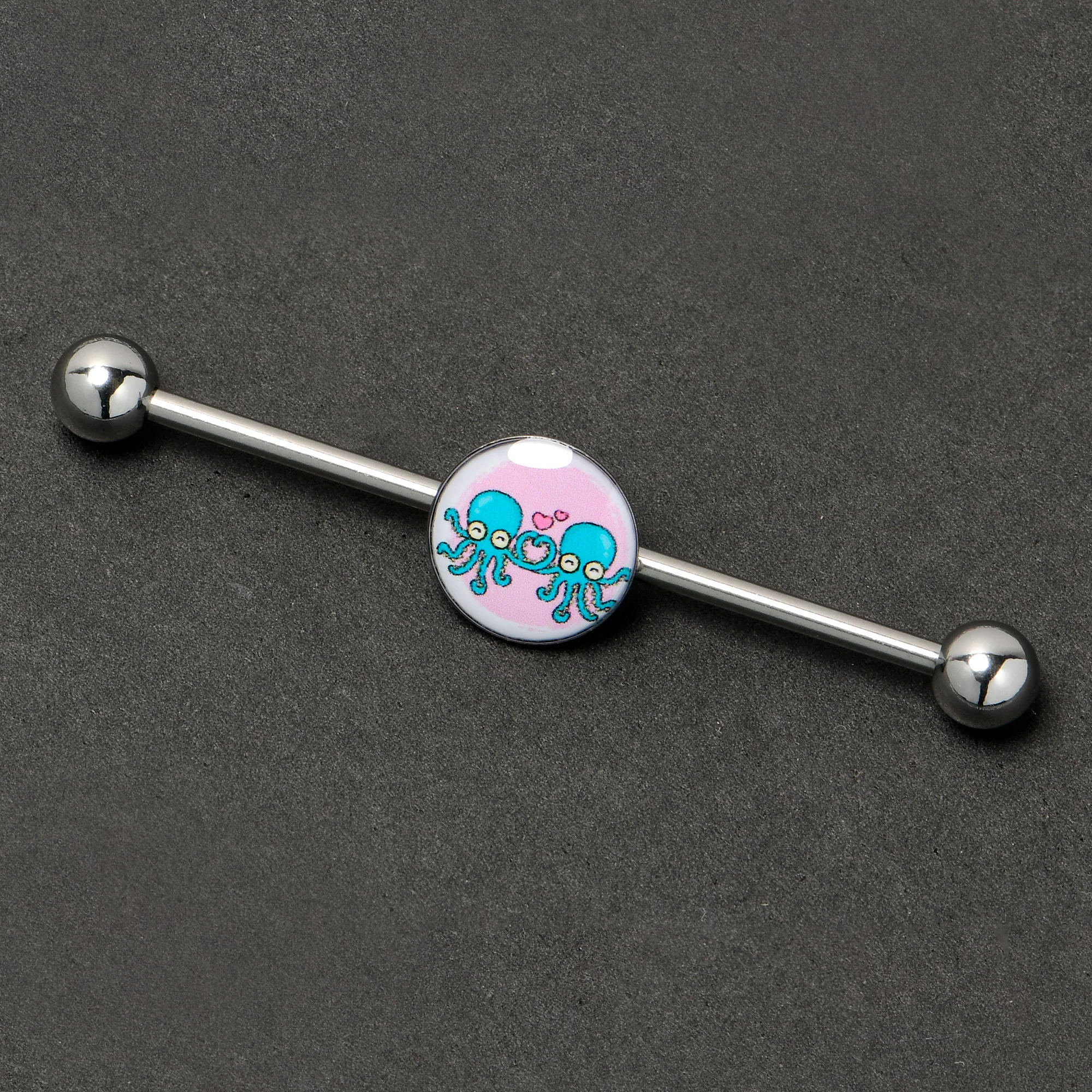 14G Loving Octopus Duo Industrial Barbell 38mm - Image 5