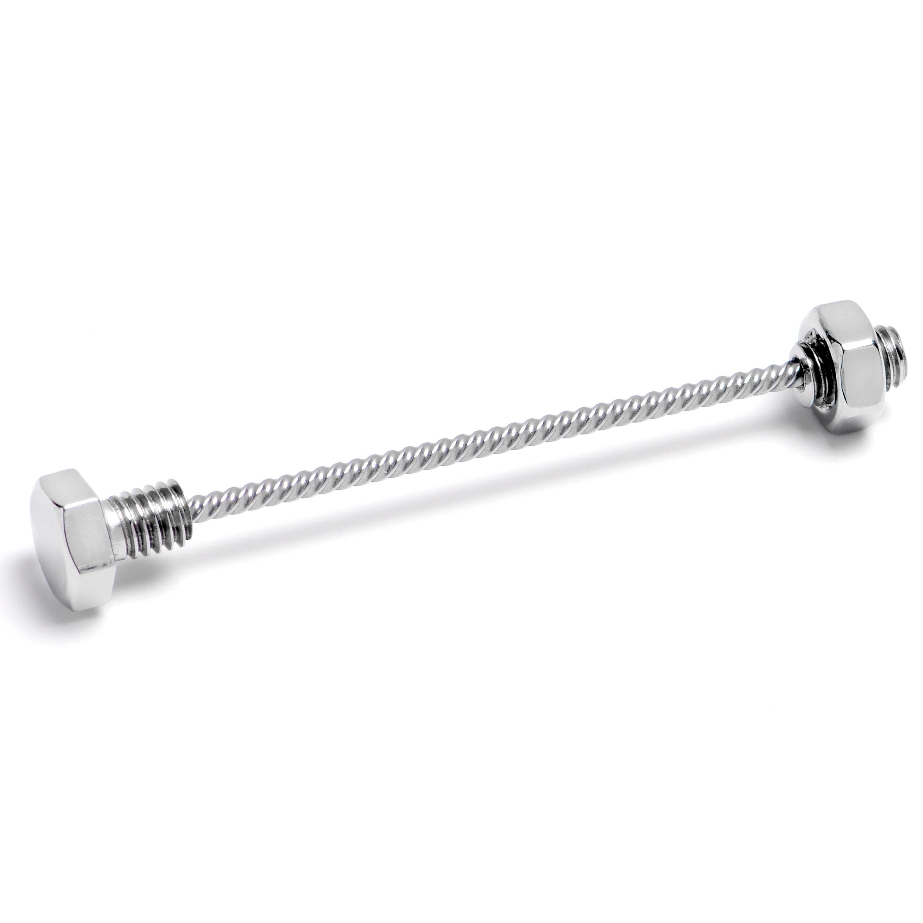 14G Optical Illusion Bolt Nuts And Bolts Industrial Barbell 38mm