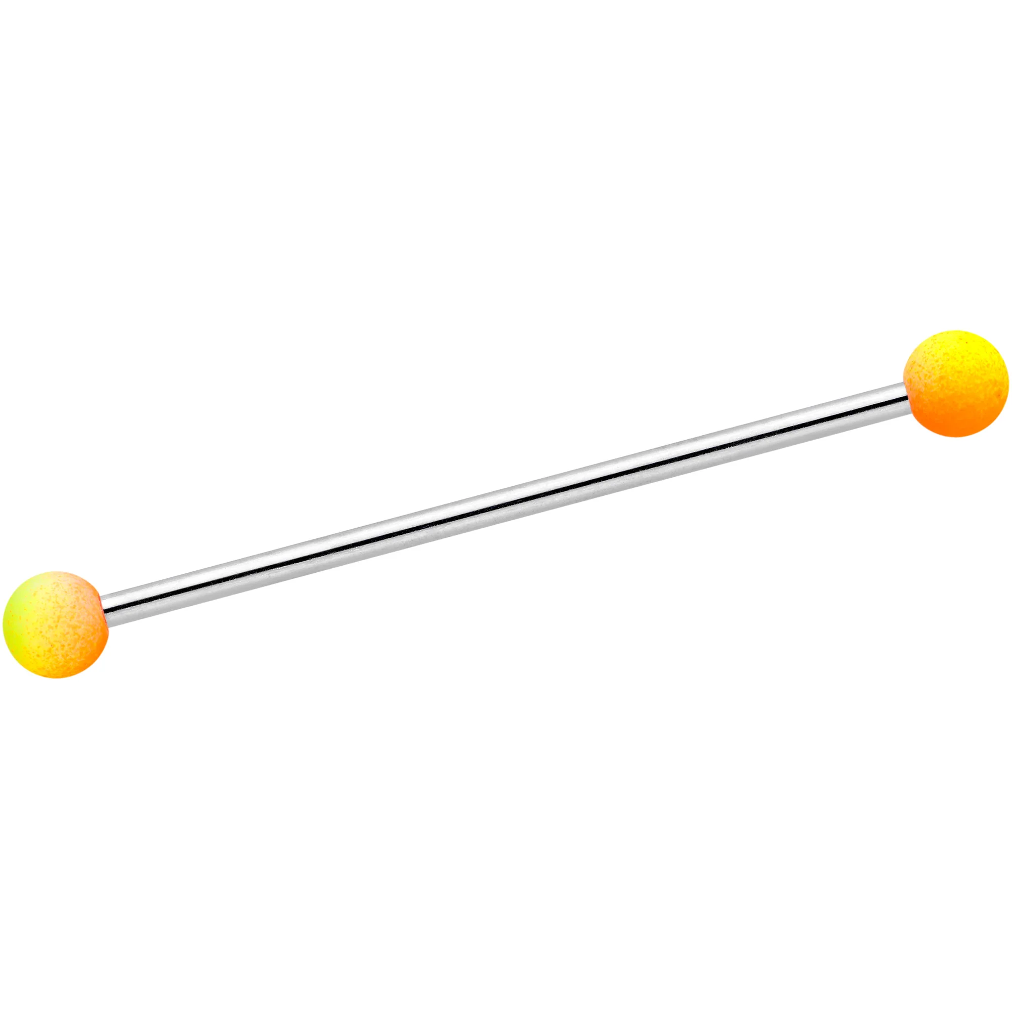 14G Pink Brown Ombre Soft Finish Industrial Barbell 38mm Set of 4 - Image 3