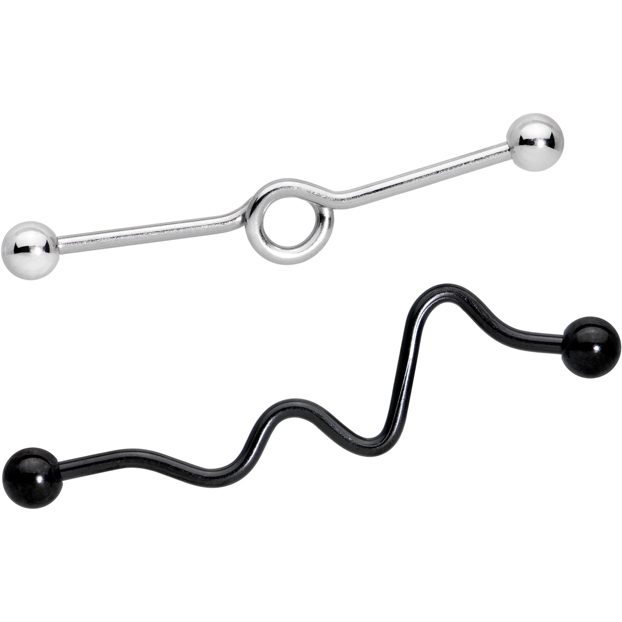14G Wacky Shape Industrial Project Bar Set of 5 40mm - Image 5