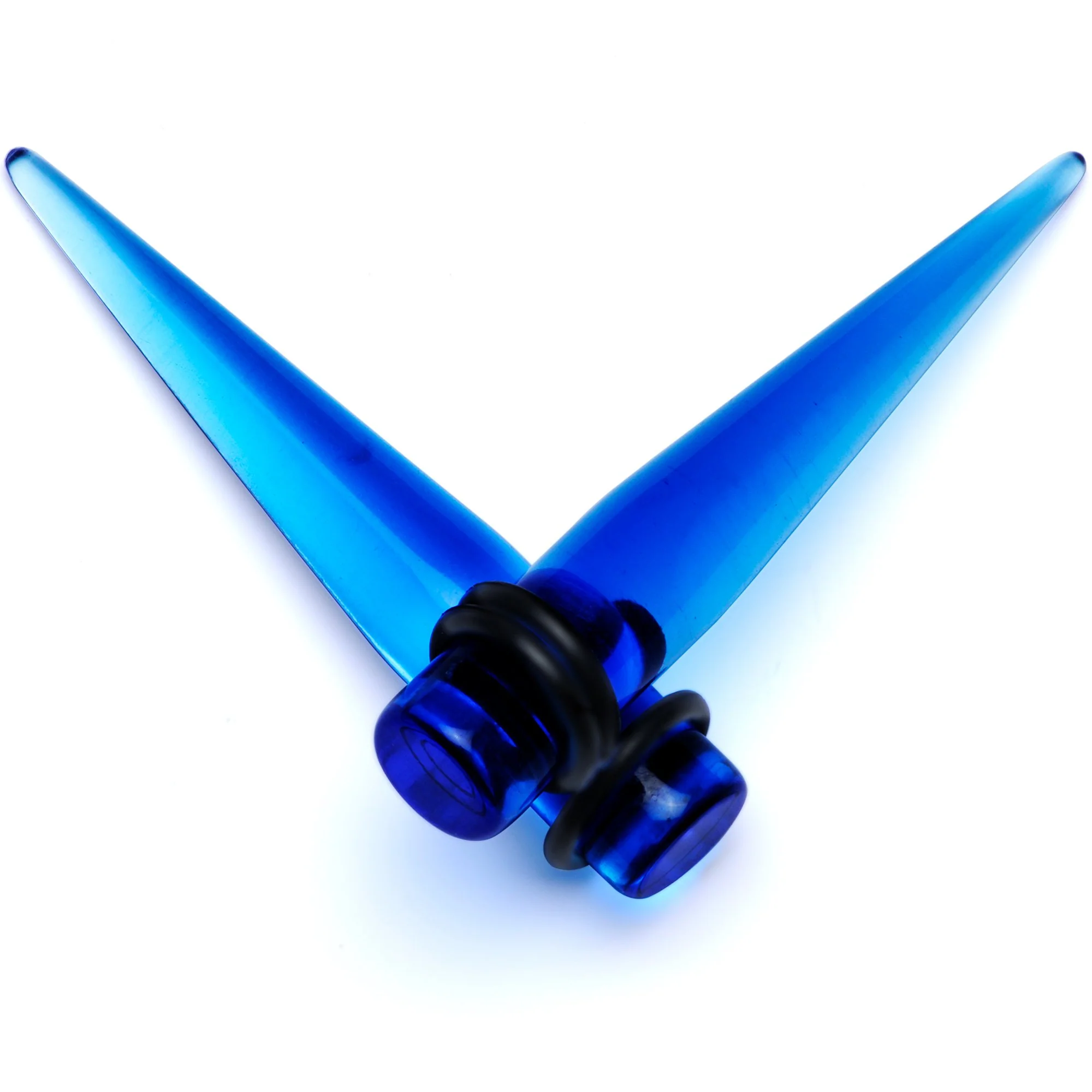 14 to 00G Light Blue Acrylic Straight Taper 18 Piece Stretching Kit - Image 4