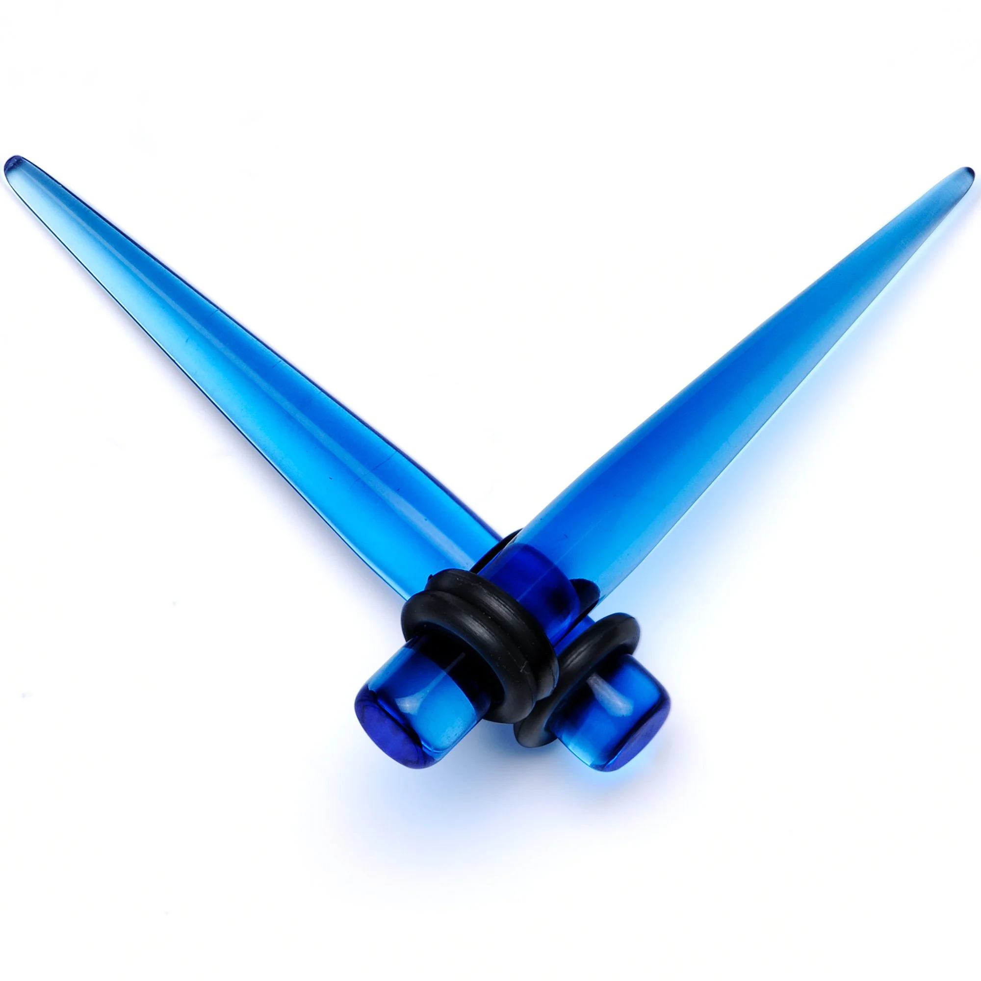 14 to 00G Light Blue Acrylic Straight Taper 18 Piece Stretching Kit - Image 5
