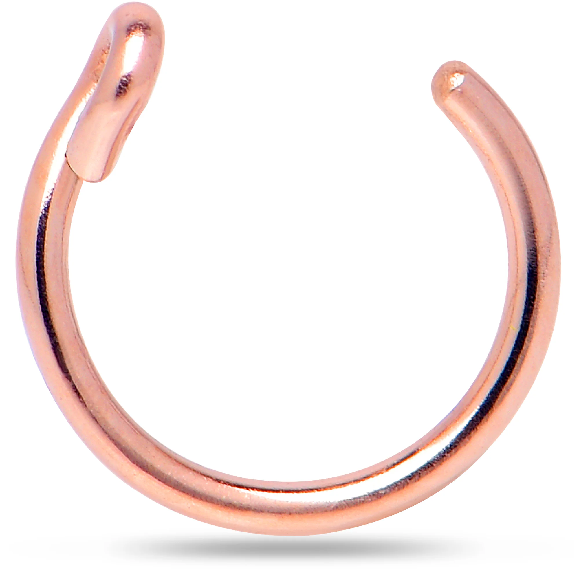 14k Rose Gold Filled Fake Nose Ring - Image 2