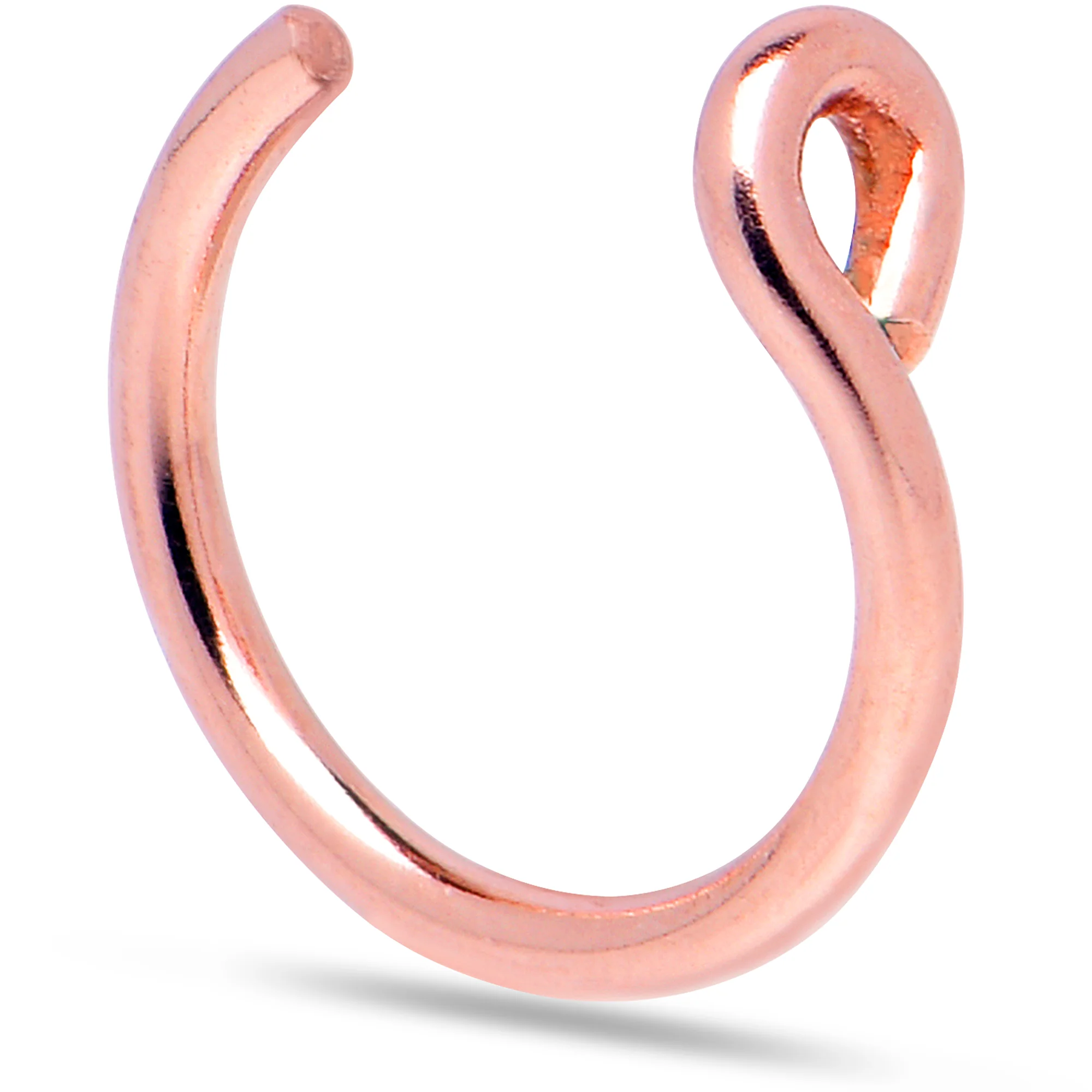 14k Rose Gold Filled Fake Nose Ring - Image 3
