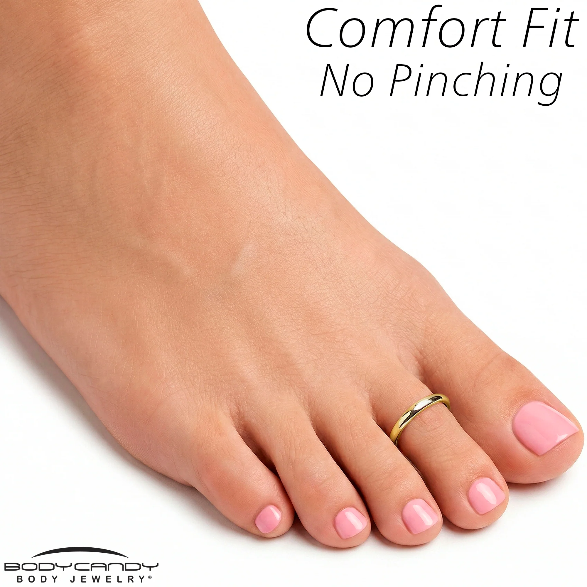 14k Yellow Gold Filled Minimalist Toe Ring - Handmade - Image 5