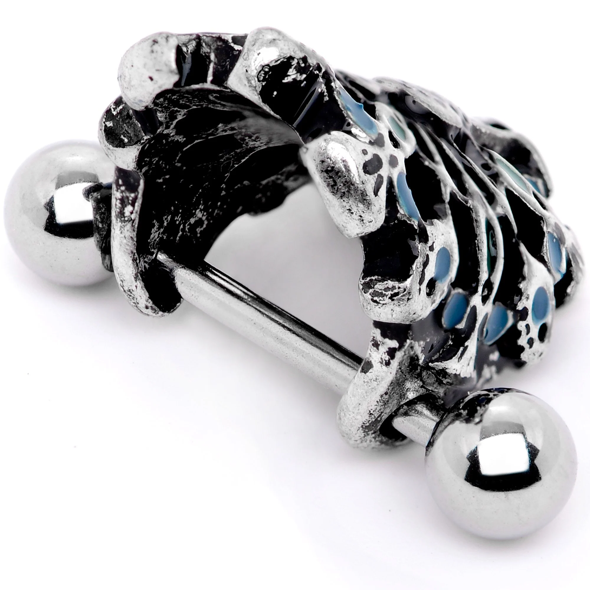 16G 1/2 Crazy Thanksgiving Turkey Cuff Cartilage Earring - Image 3