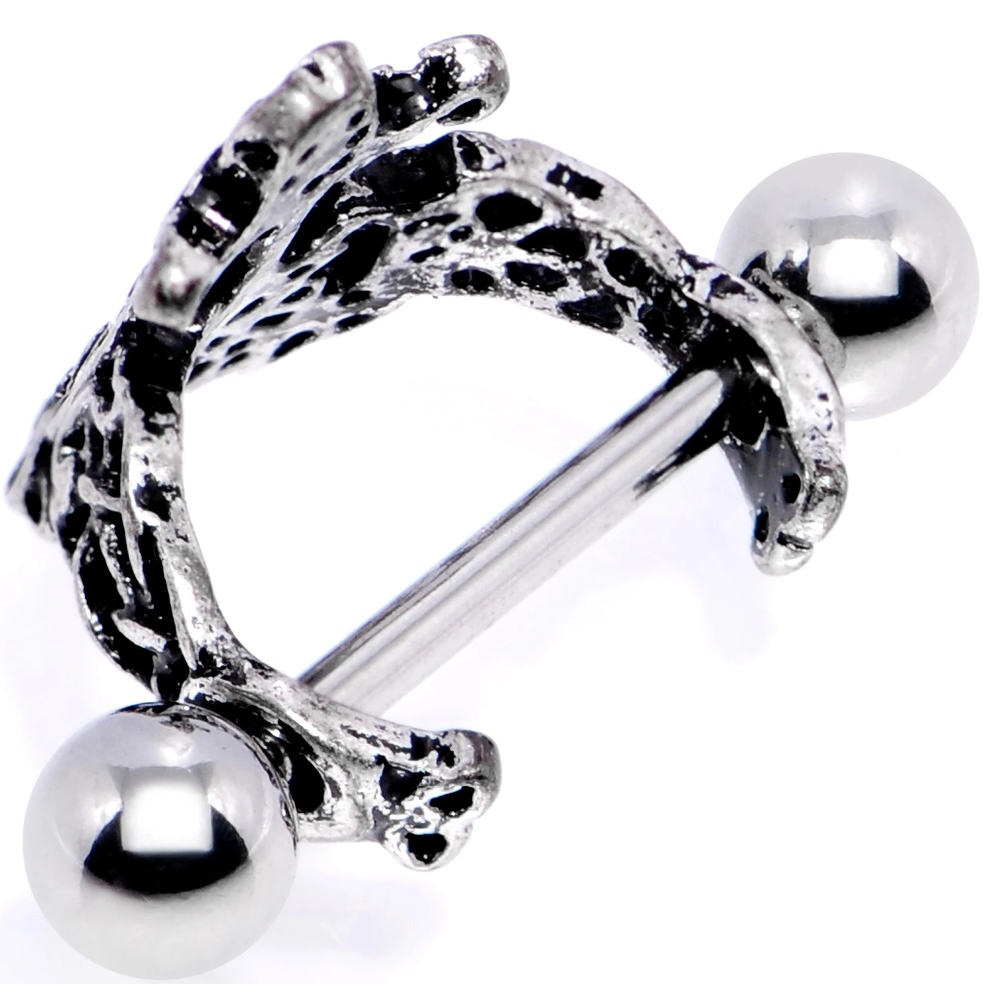 16G 1/2 Rococo Ring Cuff Cartilage Earring - Image 3