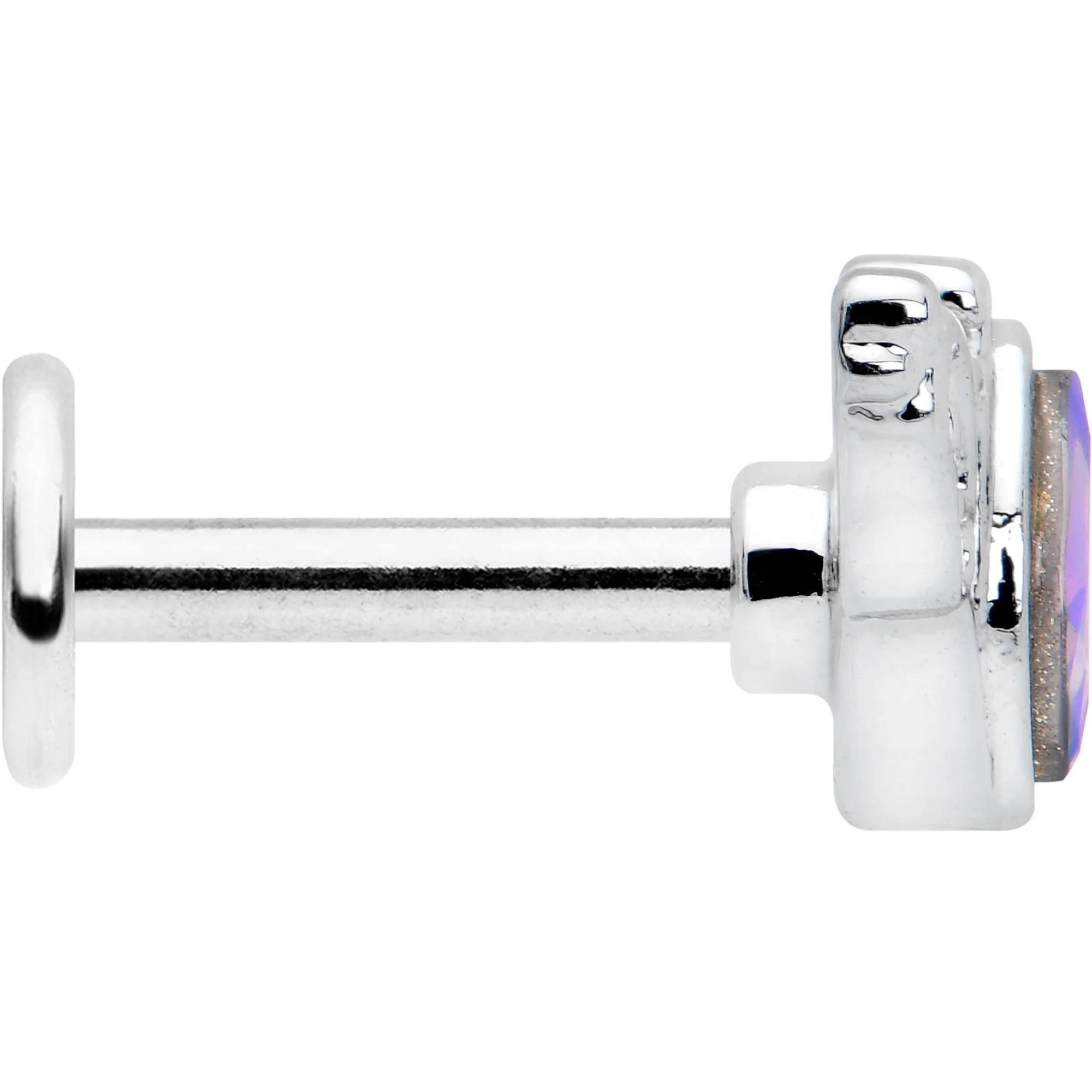 16G 1/4 Aurora Gem Deco Waves Labret - Image 3