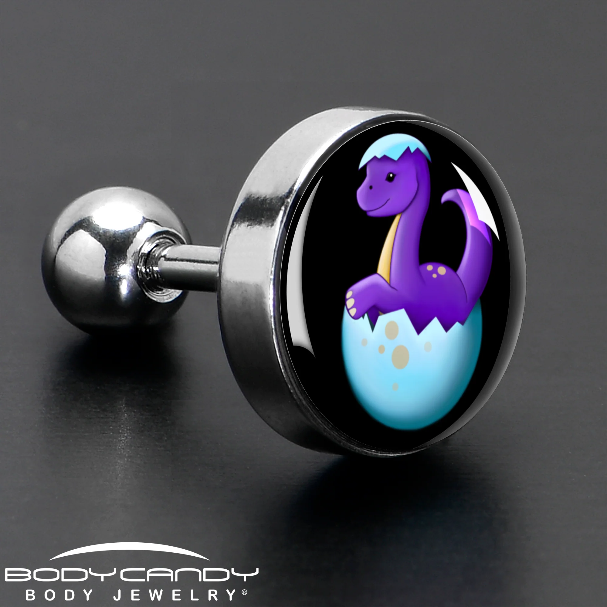 16G 1/4 Baby Dinosaur Cartilage Tragus Earring by Onyx O - Image 7