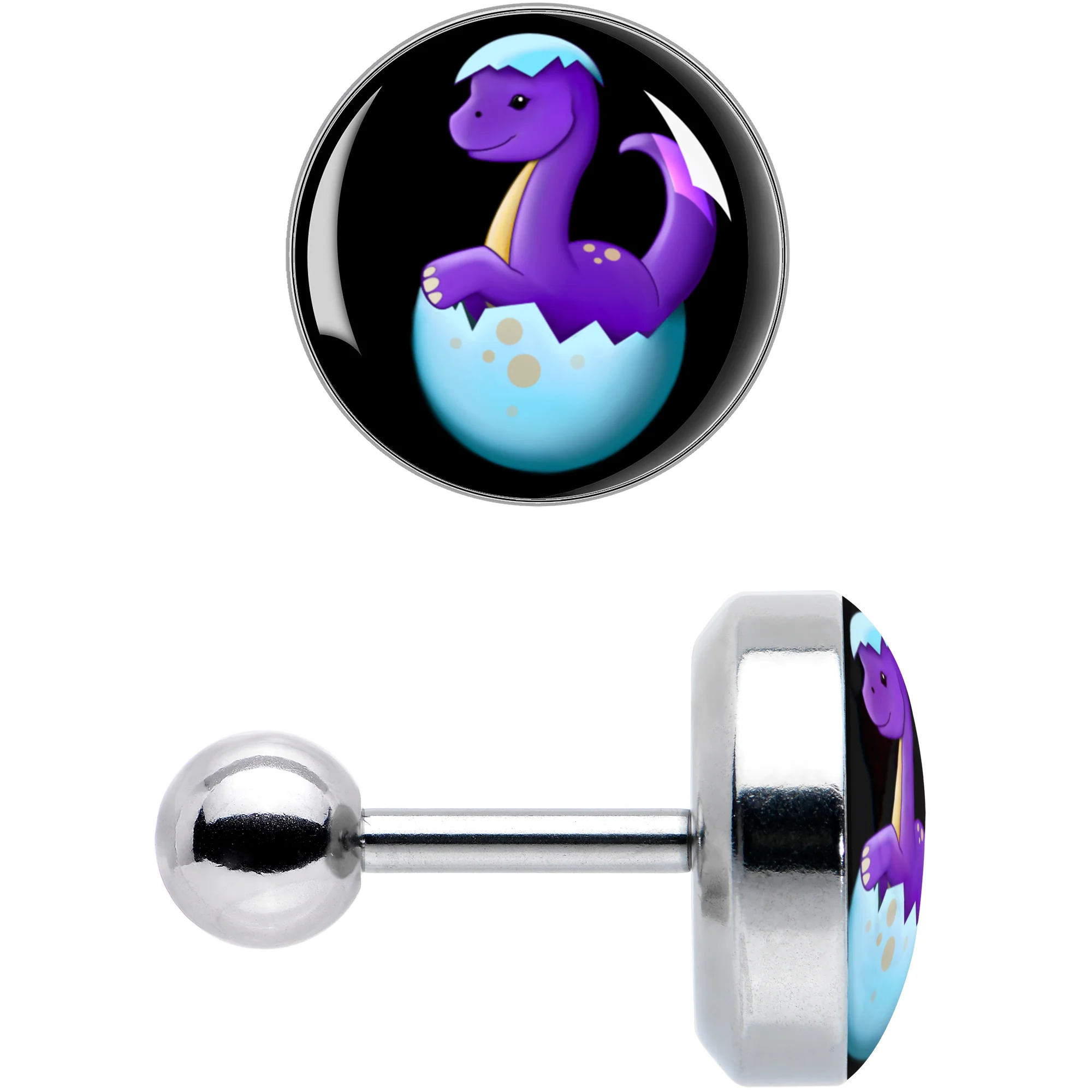 16G 1/4 Baby Dinosaur Cartilage Tragus Earring by Onyx O - Image 8