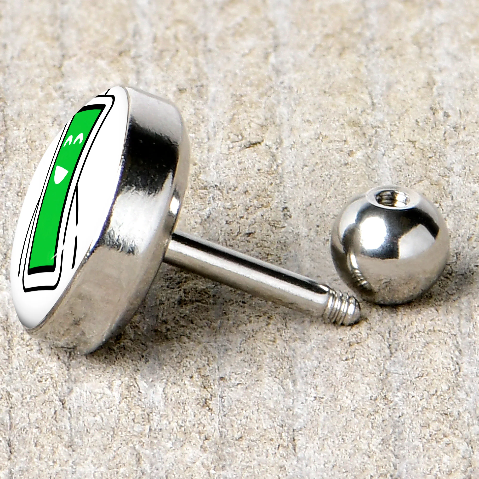 16G 1/4 Battery Full Cartilage Tragus Earring by Onyx O - Image 5