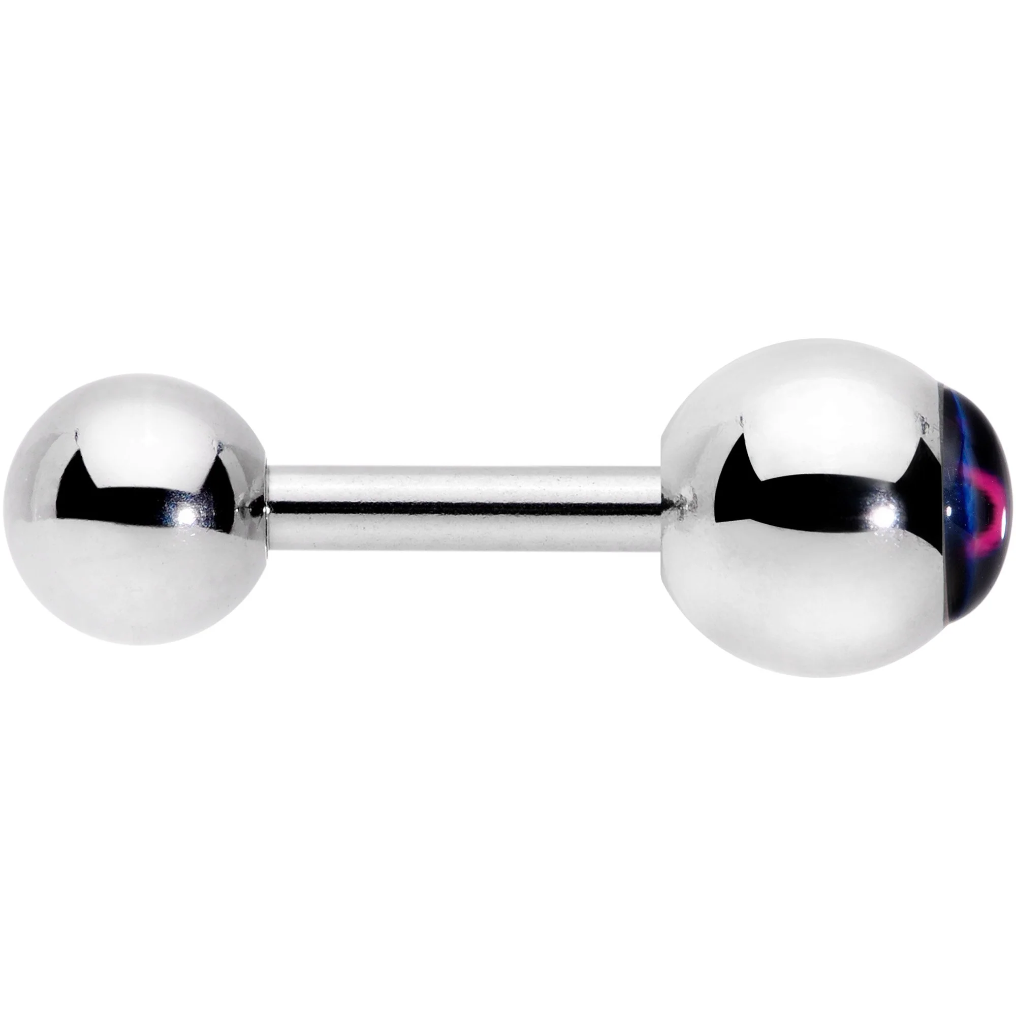 16G 1/4 Bisexual Pride Flag Cartilage Tragus Earring - Image 3