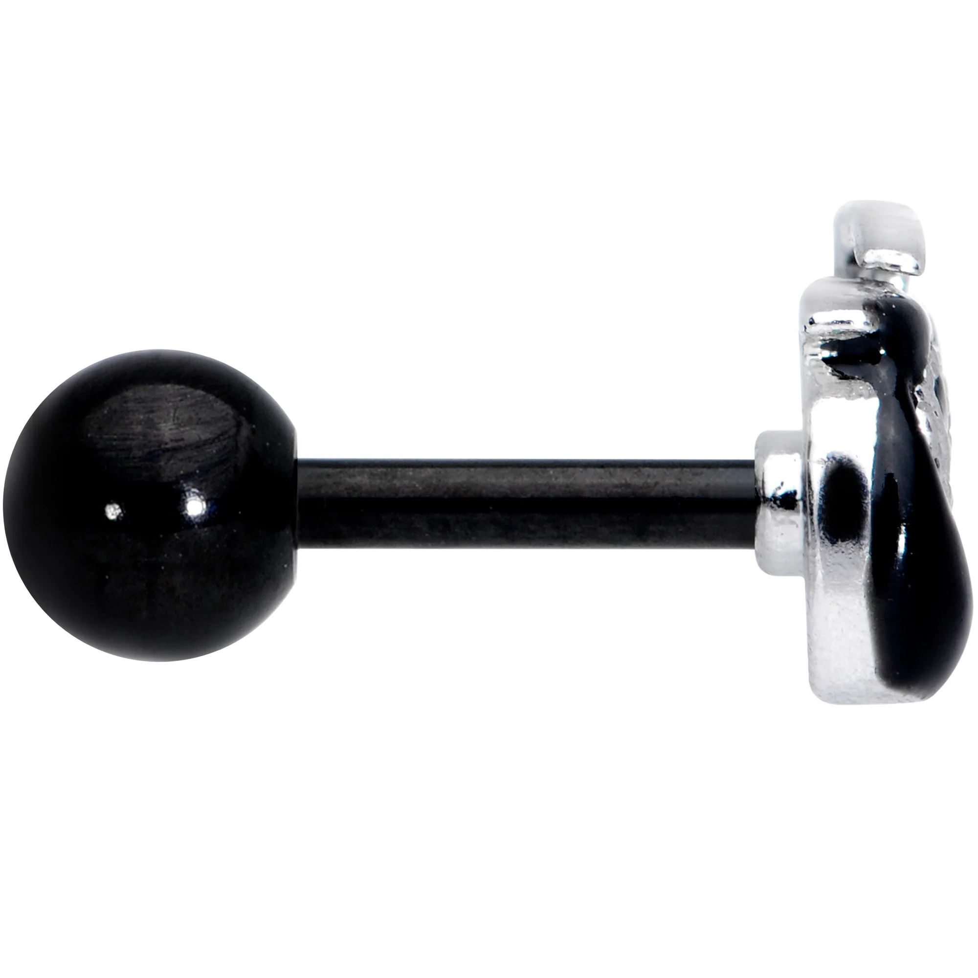 16G 1/4 Black Grim Reaper Halloween Cartilage Tragus - Image 3