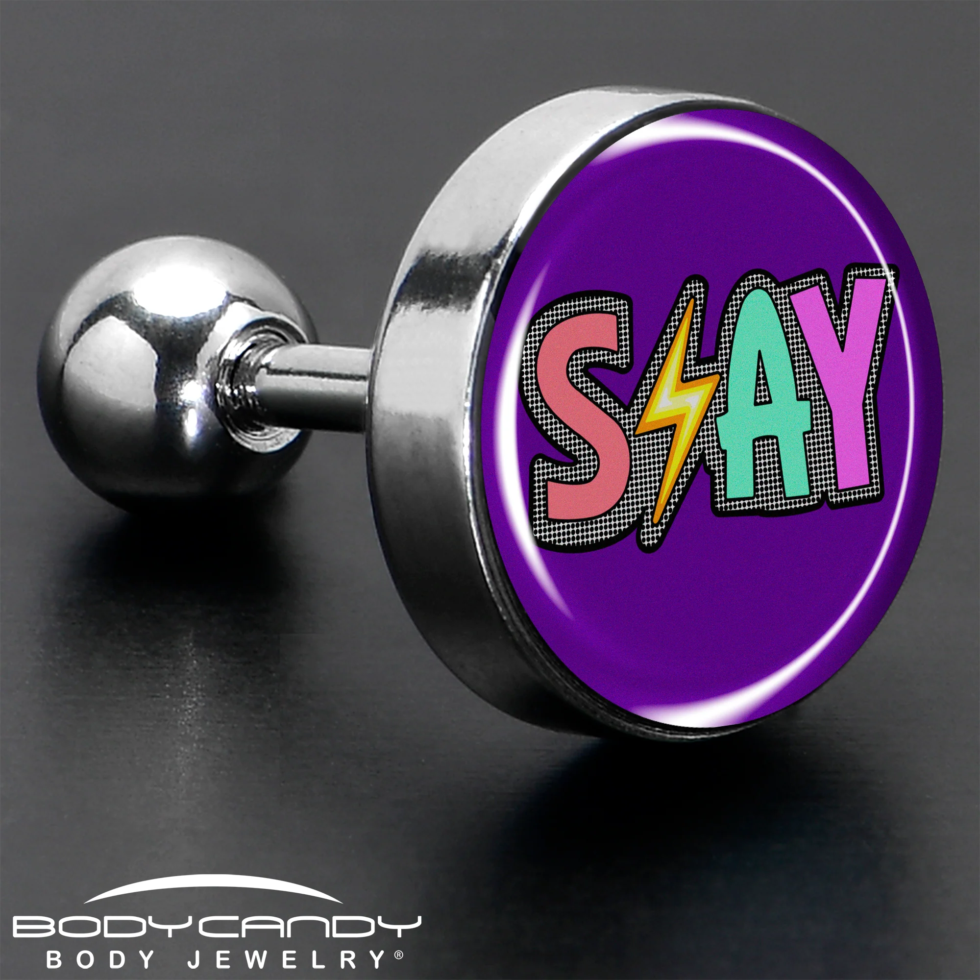 16G 1/4 Colorful Lighting SLAY Tragus Cartilage Earring by Onyx O - Image 7
