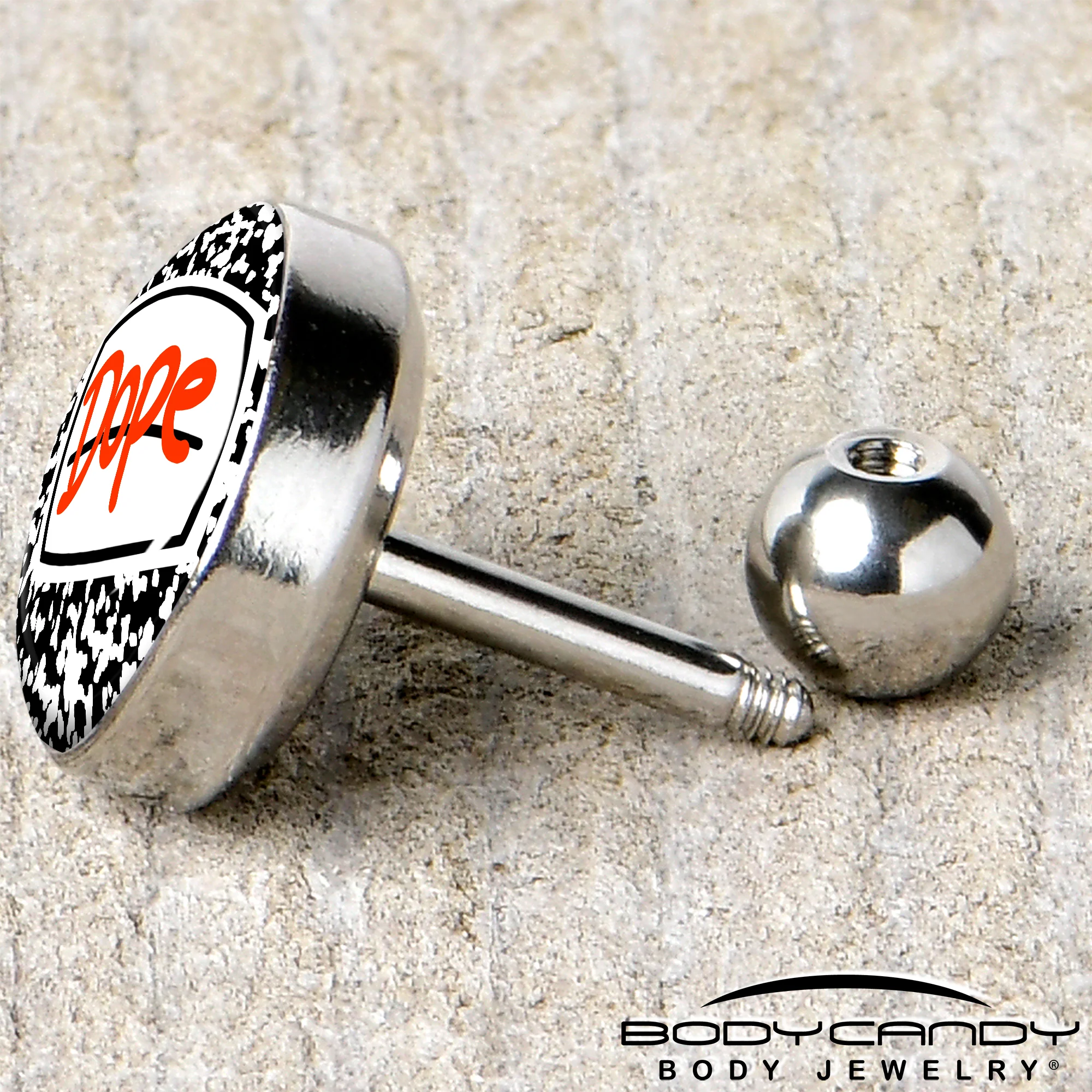 16G 1/4 Dope Composition Notebook Tragus Cartilage Earring by Onyx O - Image 5