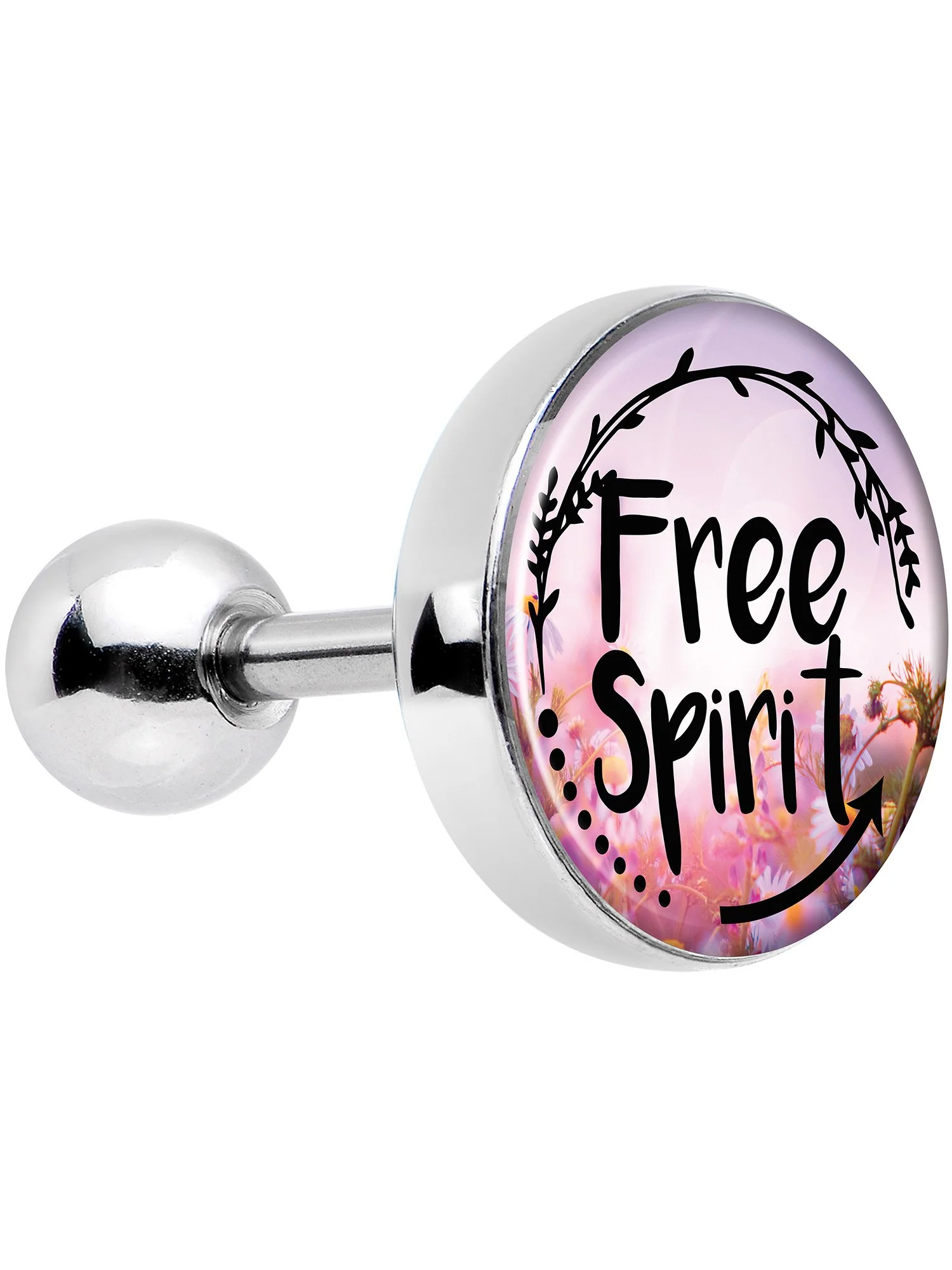 16G 1/4 Free Spirit Tragus Cartilage Earring - Image 4