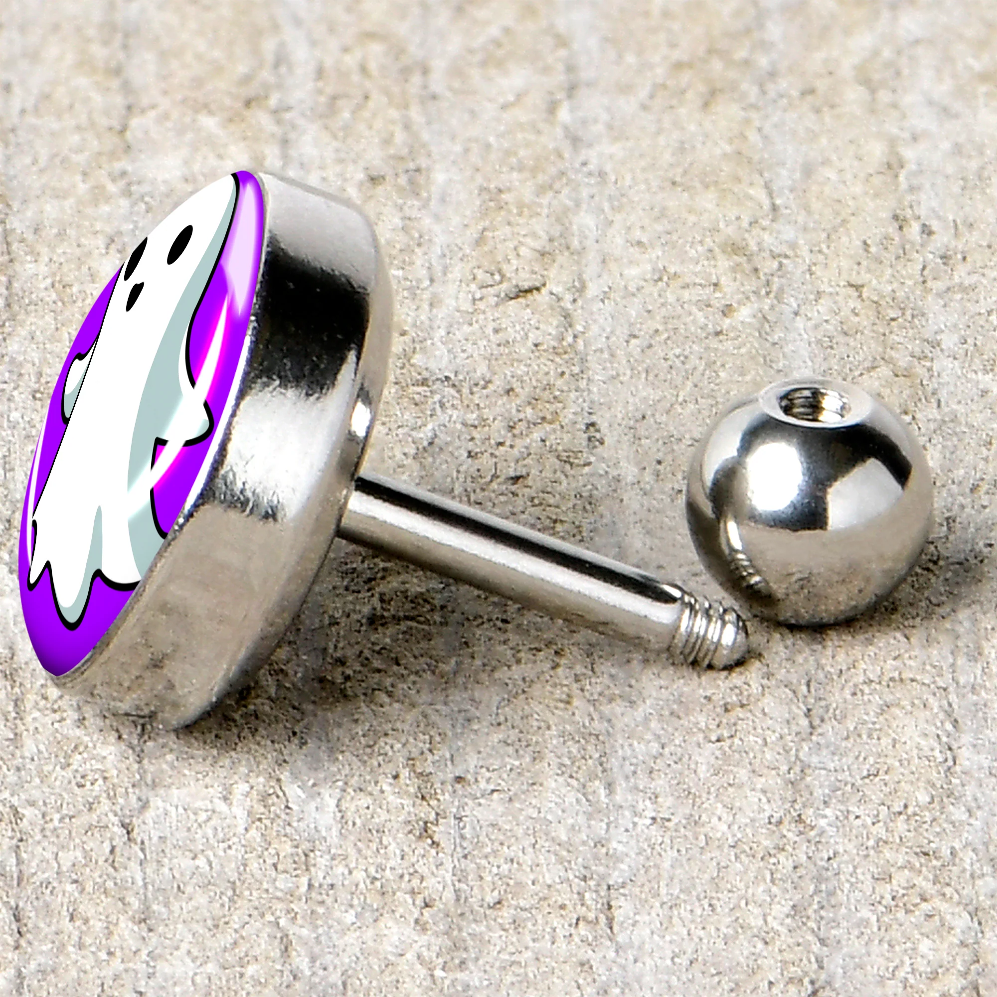 16G 1/4 Ghost Cartilage Tragus Earring by Onyx O - Image 5