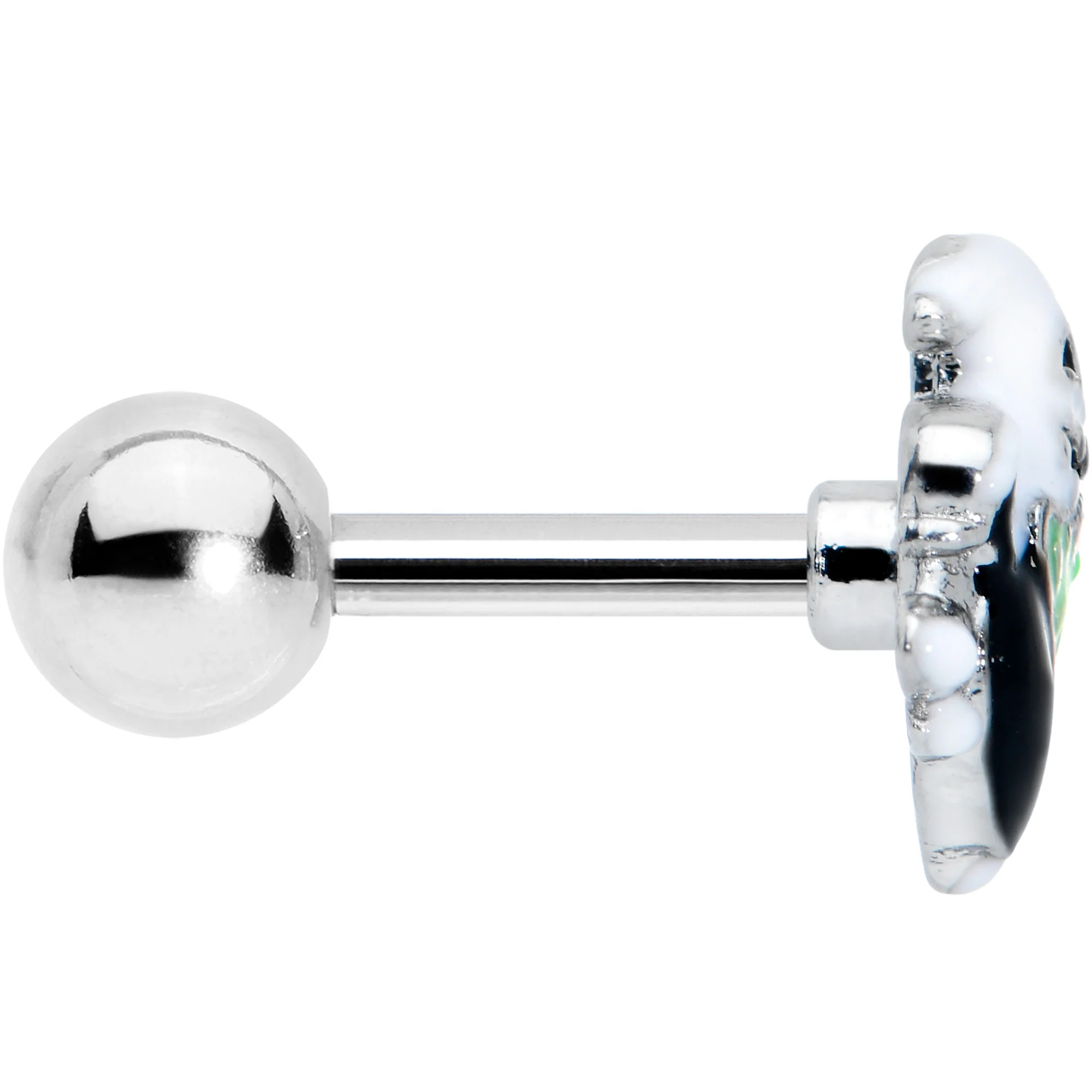 16G 1/4 Ghost Goo Cauldron Halloween Cartilage Tragus Earring - Image 3