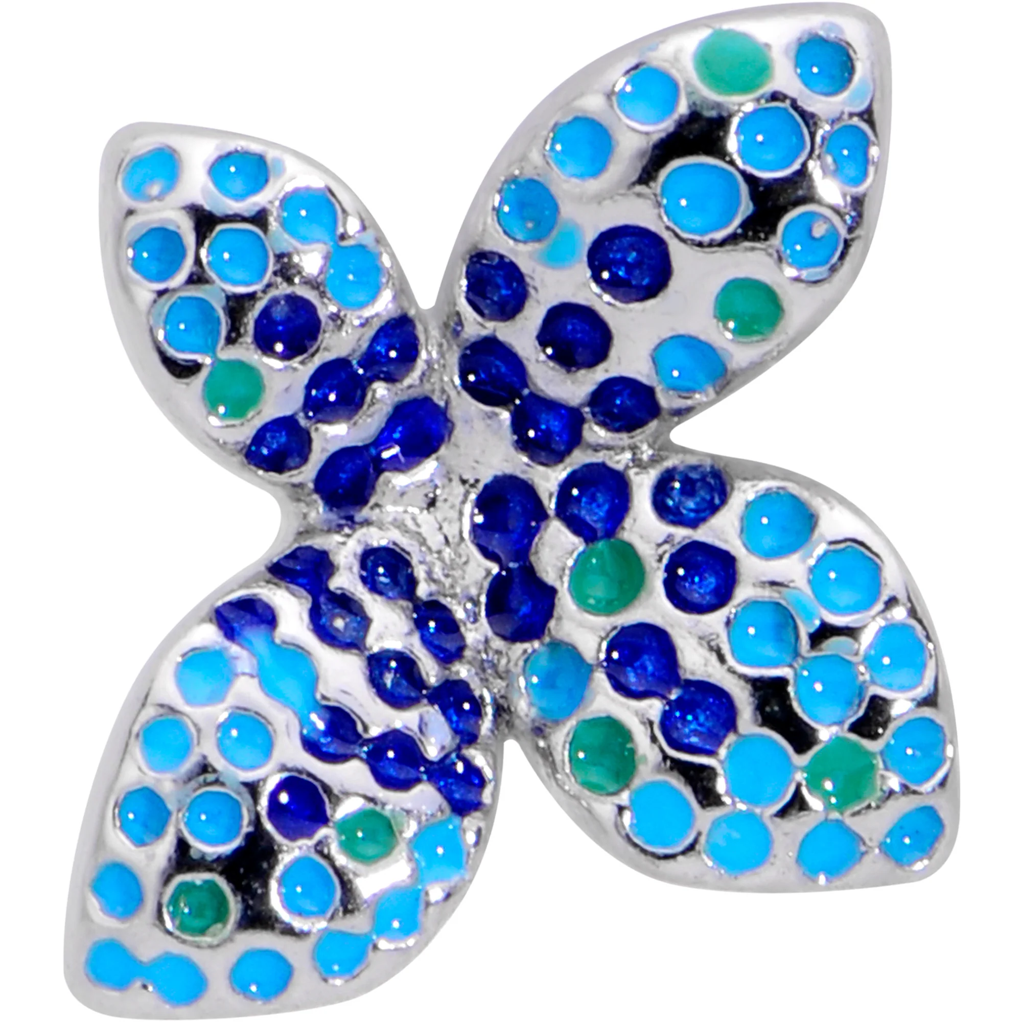 16G 1/4 Glamour Butterfly Labret Tragus - Image 2