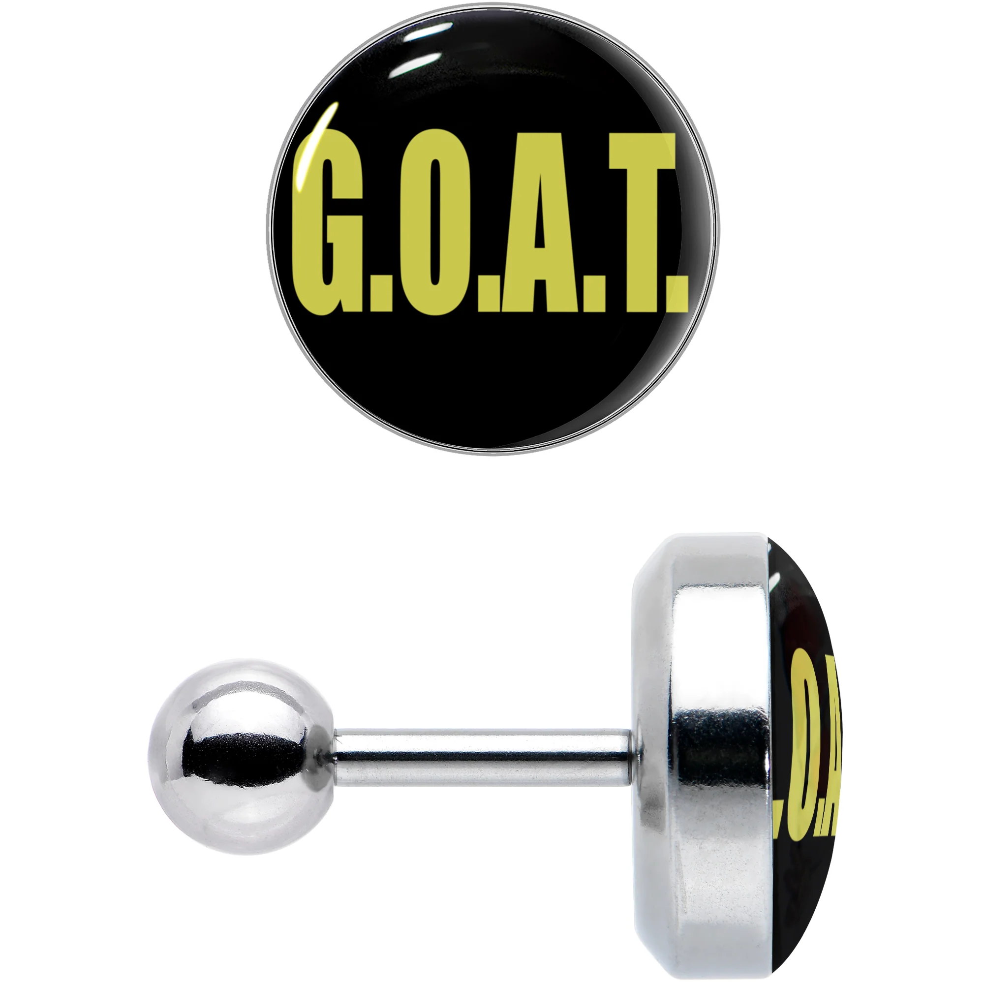 16G 1/4 G.O.A.T. Cartilage Tragus Earring by Onyx O - Image 3