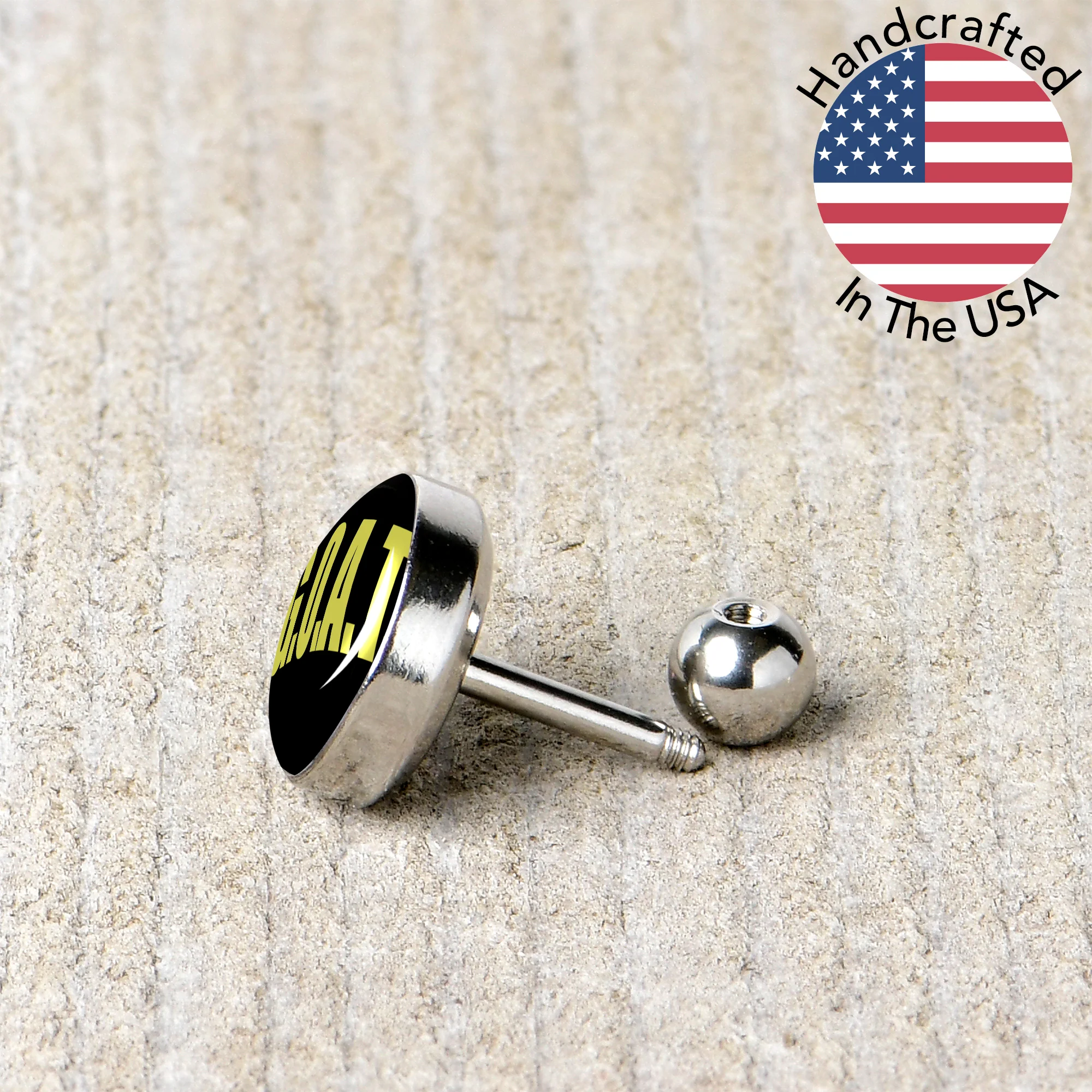 16G 1/4 G.O.A.T. Cartilage Tragus Earring by Onyx O - Image 5